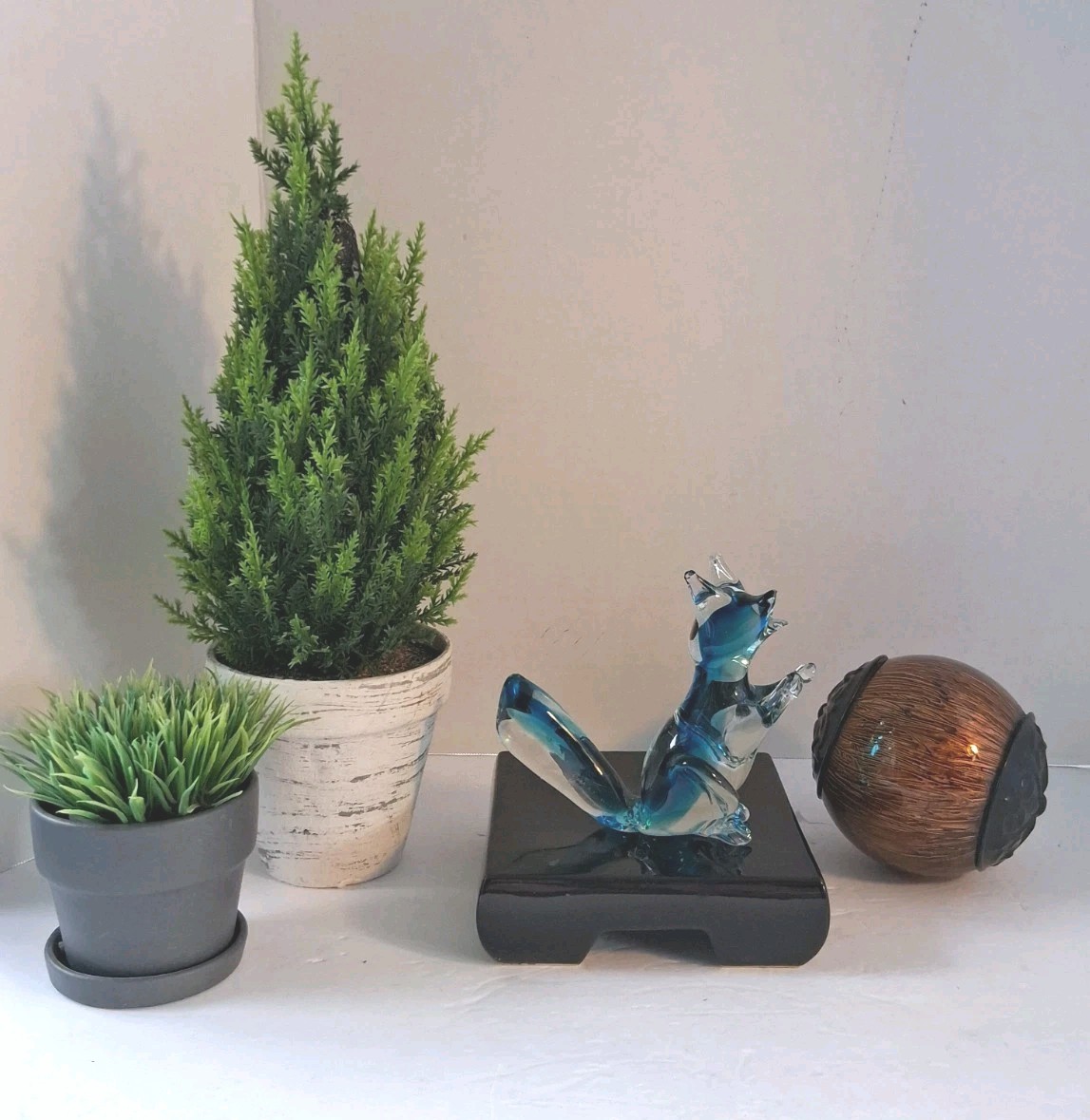 VTG Murano Artas Sommerso Tech. Blue Glass Fox Figurine; Hand Blown; EUC/Mint!