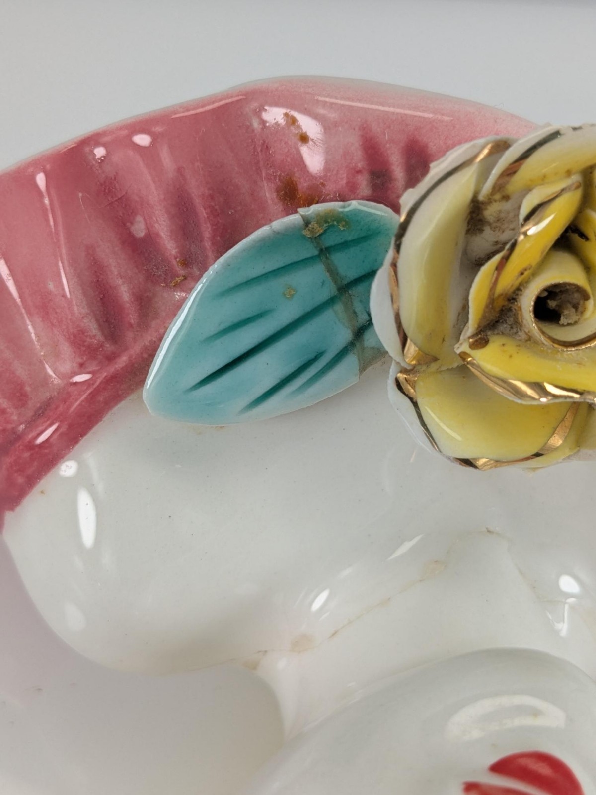 Vintage Lady Head Vase Crack Head