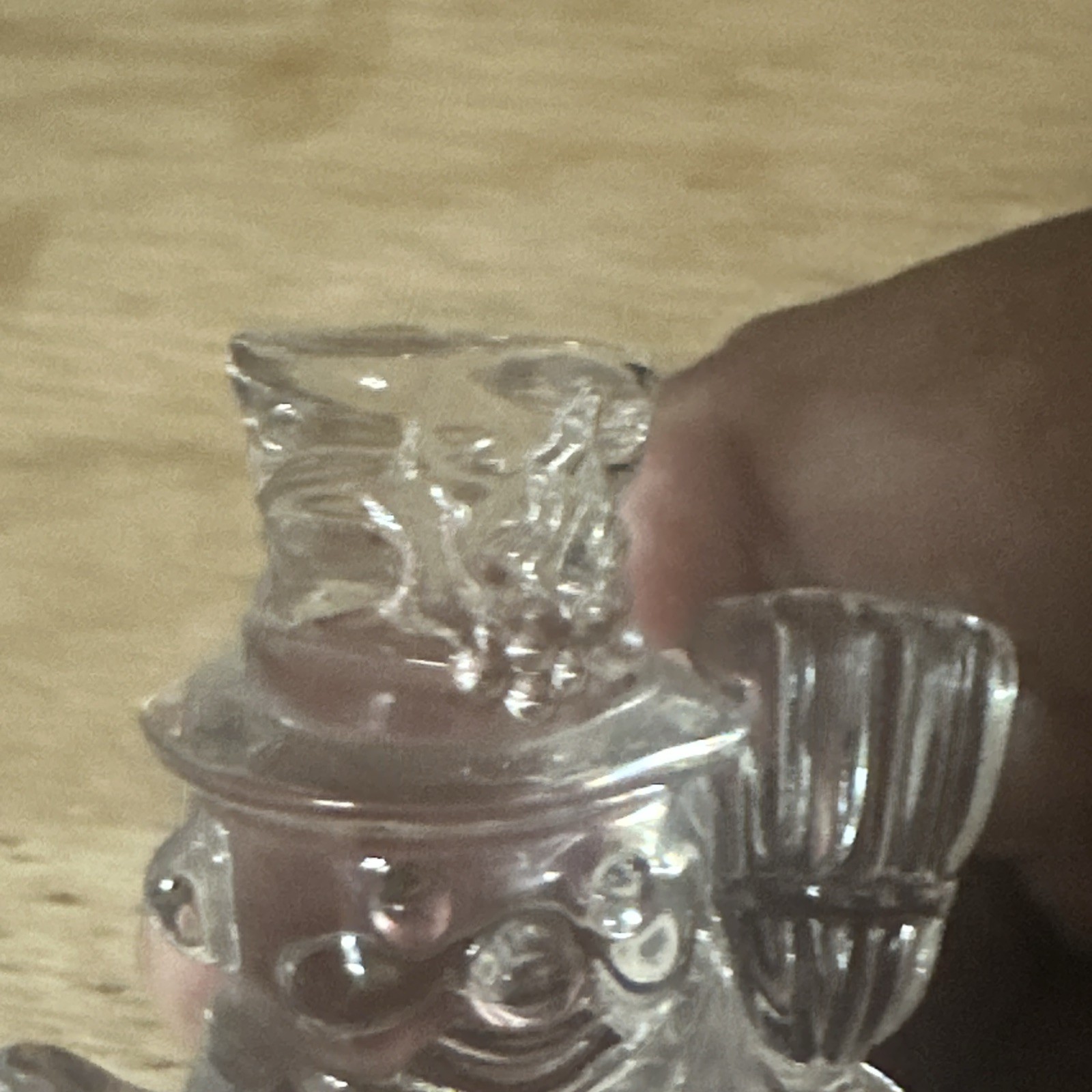 MARQUIS WATERFORD CRYSTAL SNOWMAN Ornament MADE IN GERMANY 3 INCHES TALL