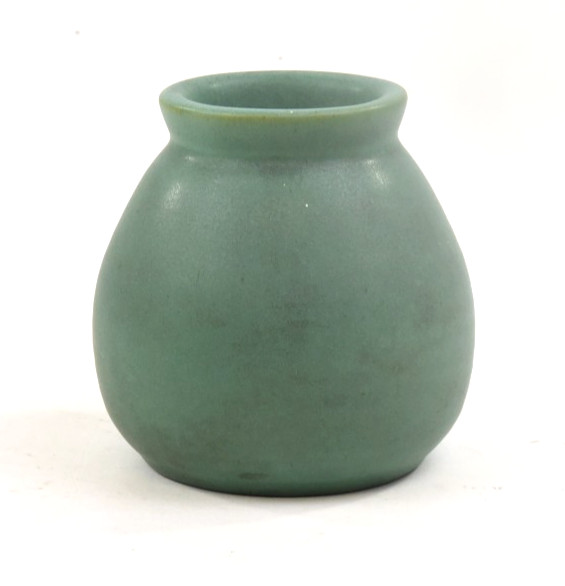 Teco Pottery Arts and Crafts Matte Green Vase
