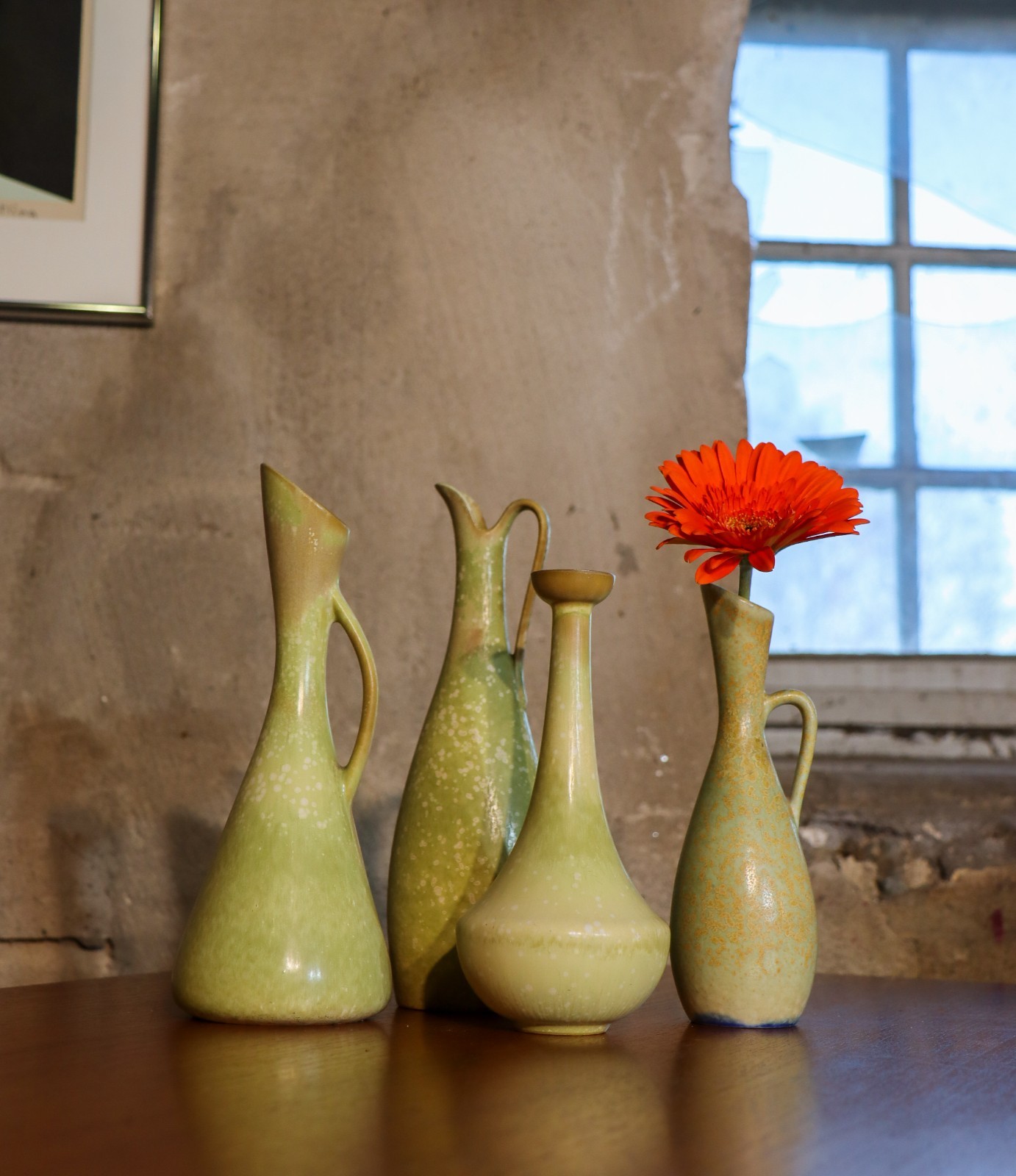 Green Ceramic Vase – Gunnar Nylund – Rörstrand – Lovely Glaze – Mid 20th Century