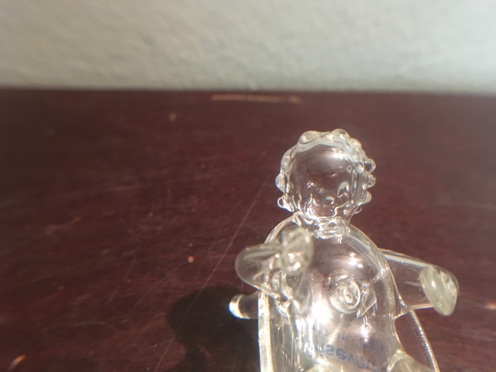 VINTAGE ITALIAN PARISE VETRO HAND BLOWN GLASS BABY IN THE TUB RARE