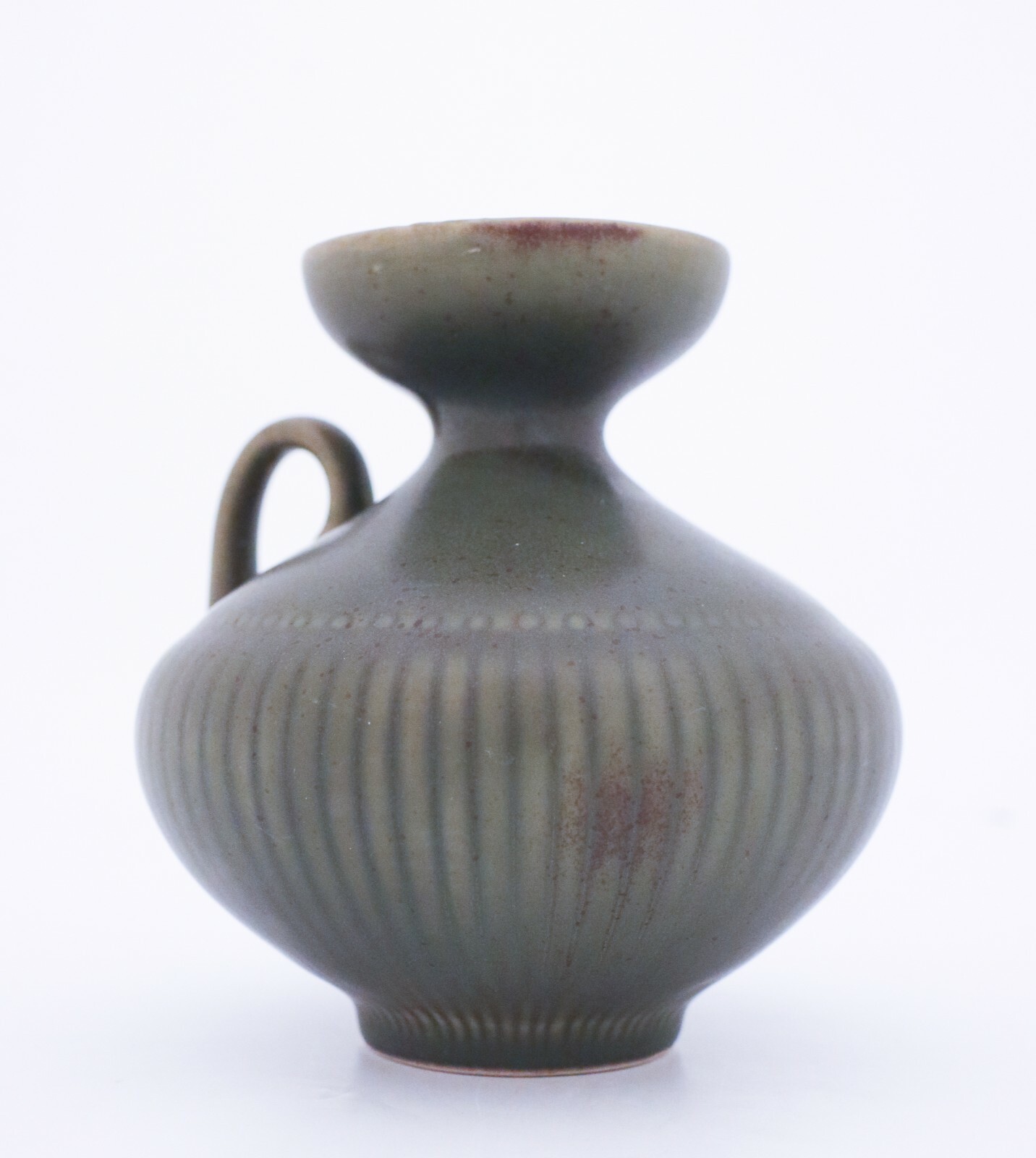 Gray Porcelain Vase “Collier” – Gunnar Nylund – Rörstrand – Mid 20th Century