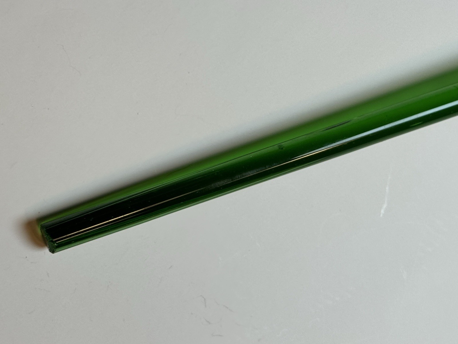 Hand Blown Glass Red Rose Flower Long Stem Art Glass Figurine Decor Gift