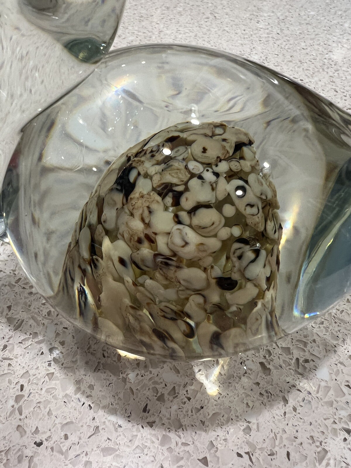 Pelican Glass Paperweight Large Beautiful Rustic Nautical Lake Bird Nautical-