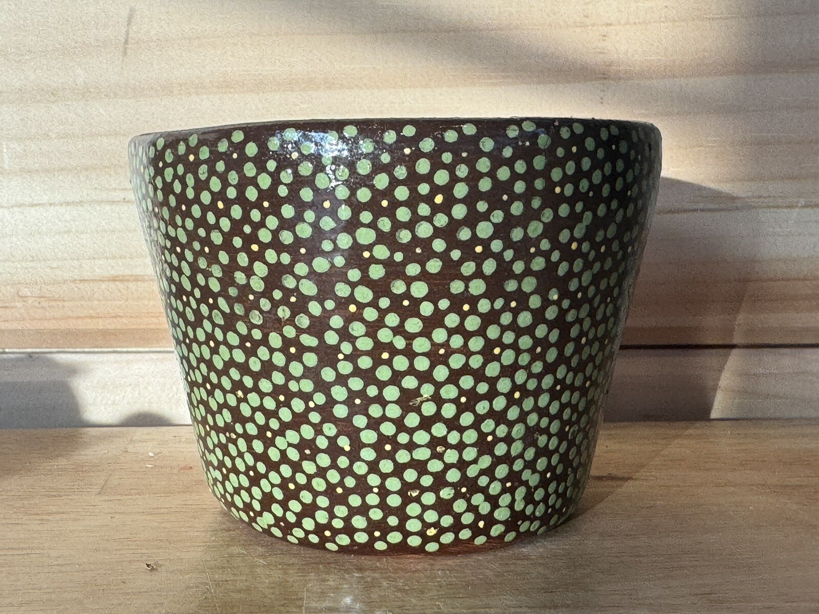 CAPULA MICHOACÁN POT Base Pottery Flower Handmade 3.75” Dia 2.75” Tall