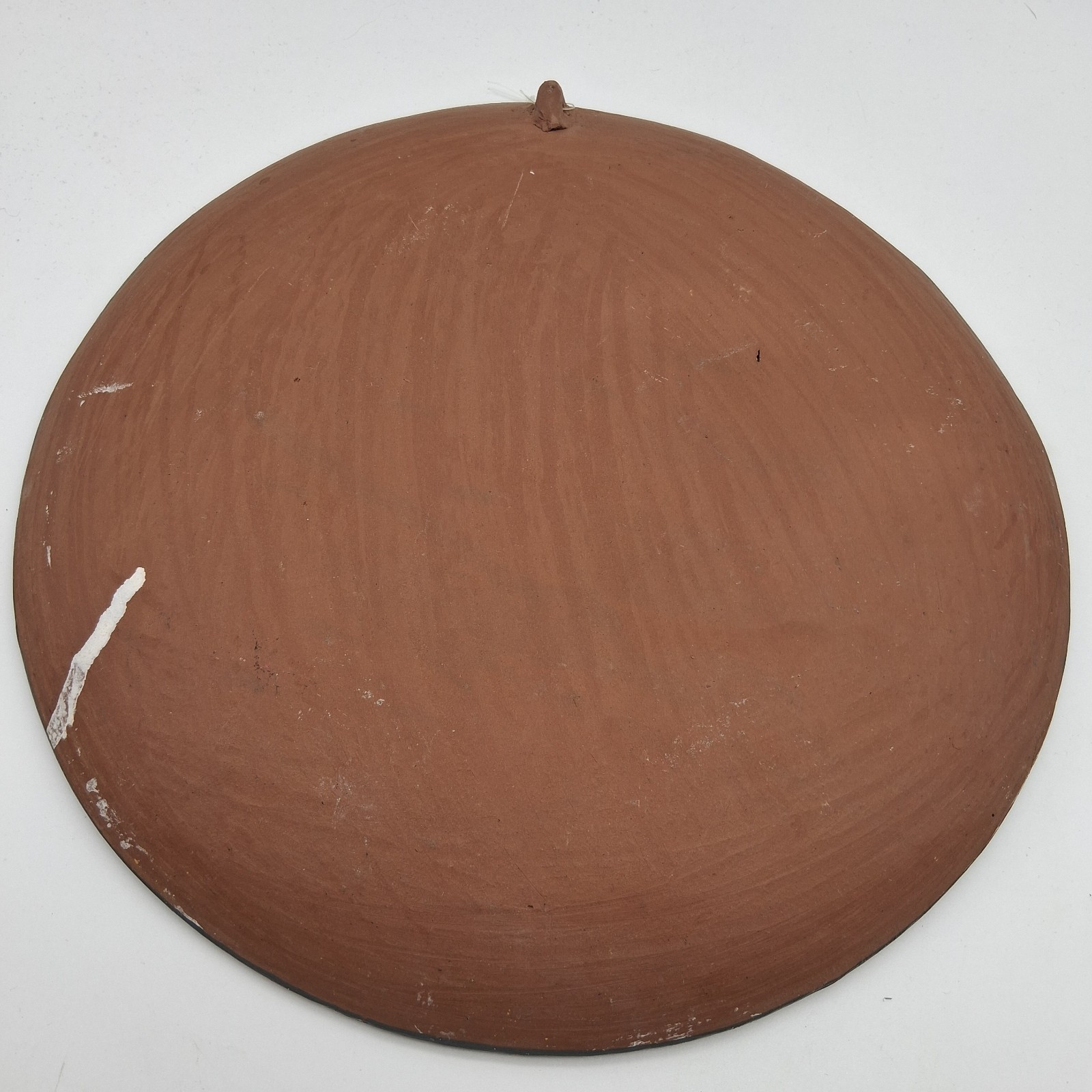 Vtg Southwest Art Pottery Wall Plaque Plate – Father Sky & Mother Earth Motif