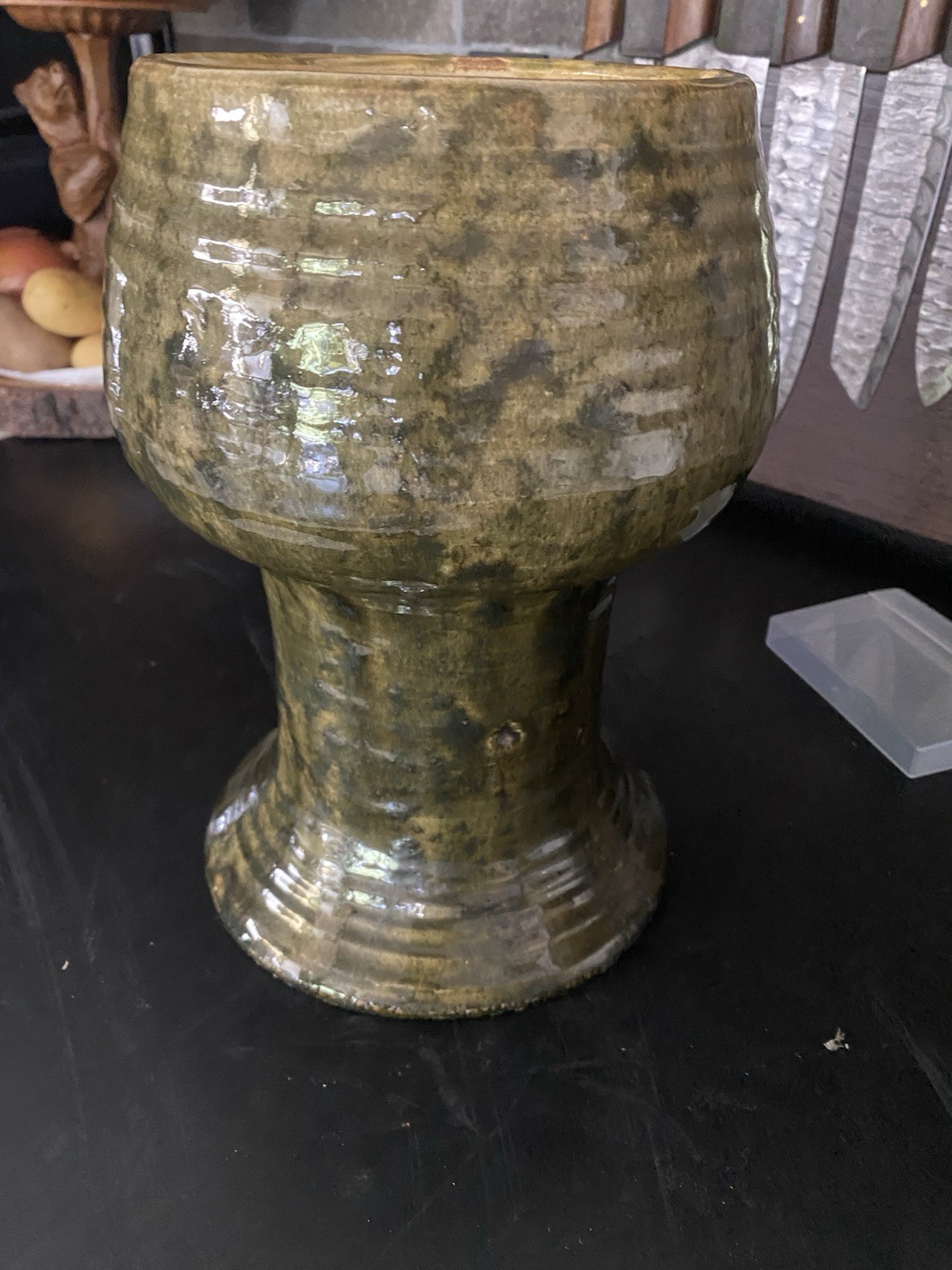 Grueby & Atwood Pottery Vase. Arts Crafts Pottery, American Pottery Period.