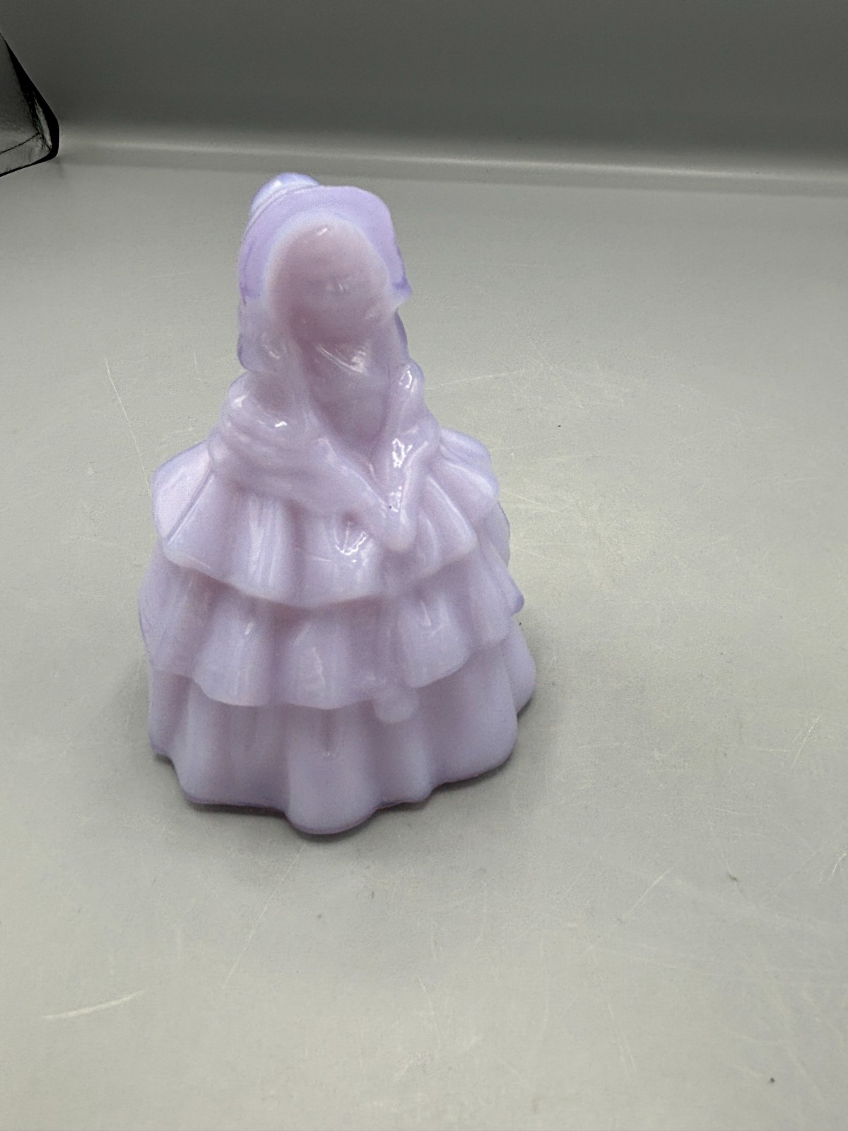 Vintage Boyd Glass “Louise” Lavender / Purple Colonial Lady Figurine