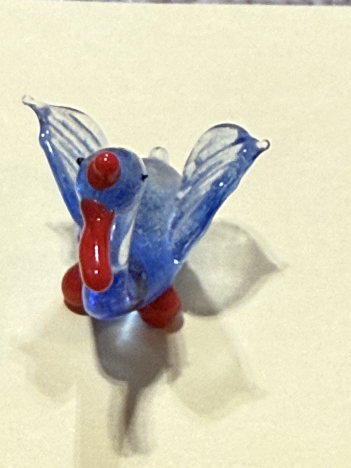 Vtg 4 Red Ball Brand Miniature Glass Figurines Hand Blown. ~ Japan ~ Birds