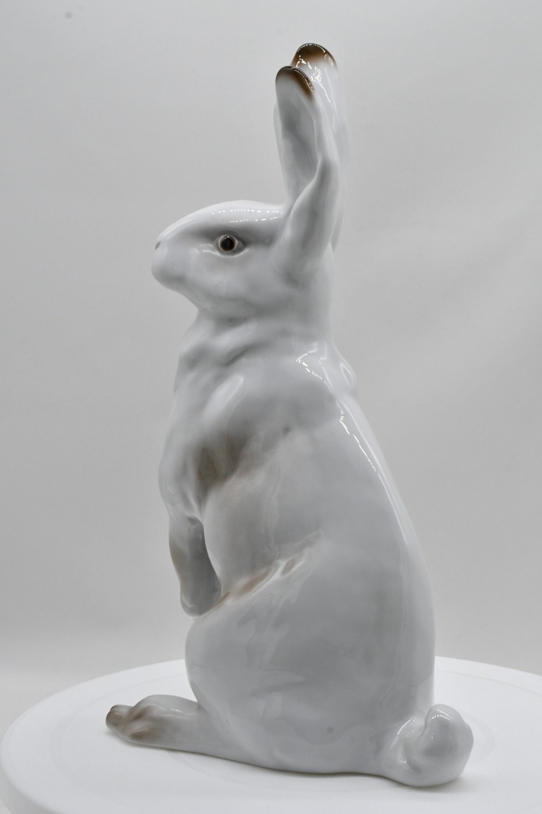 Vintage Porsgrund Porselaensfabrik Sitting Hare (Modell 1952) By Johan Sirnes
