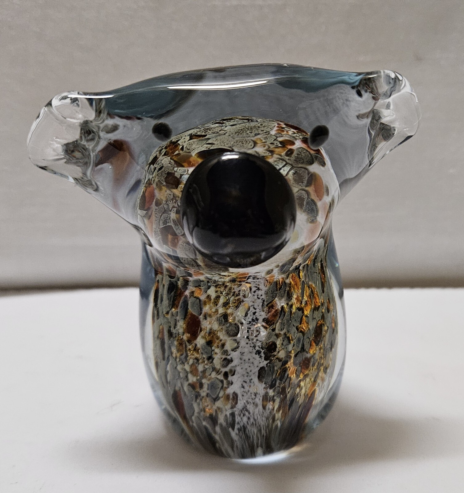 Vintage EAMONN VEREKER Handblown Glass KOALA Bear Paperweight Australia
