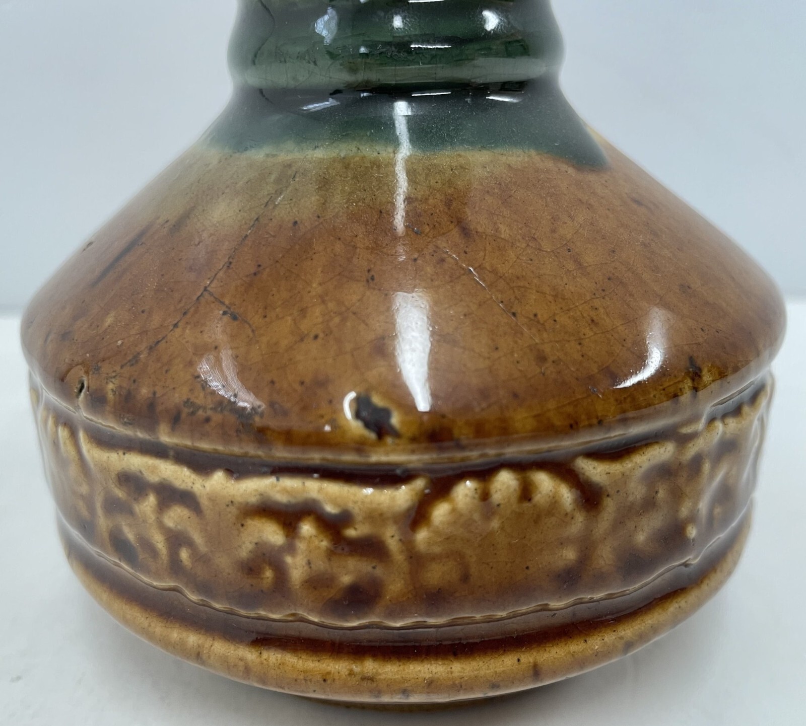 Antique Brantford Canada Pottery Stoneware Vase 5 3/4″ Height