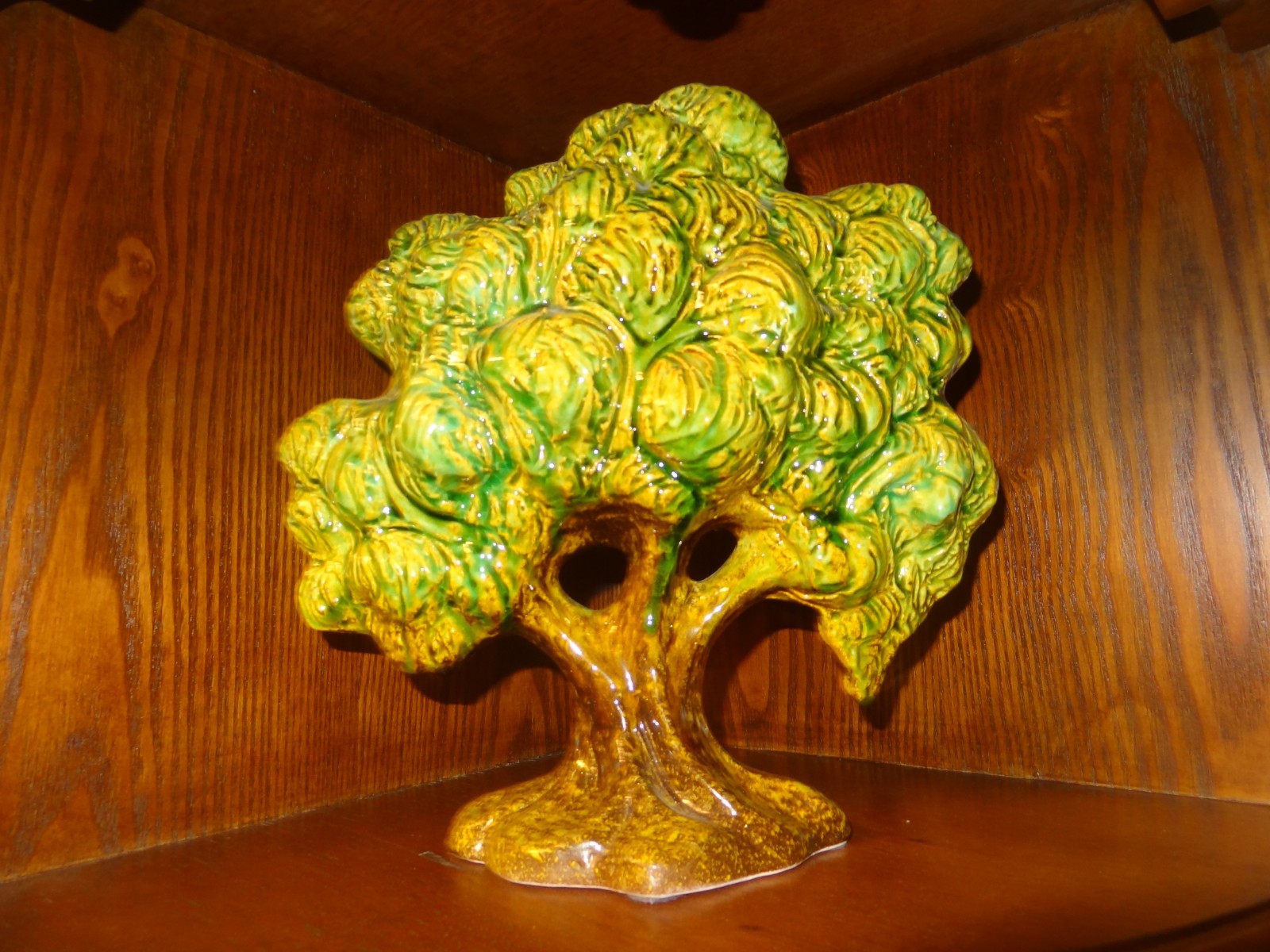 Majolica Tree Italian Tabletop Global Views EUC