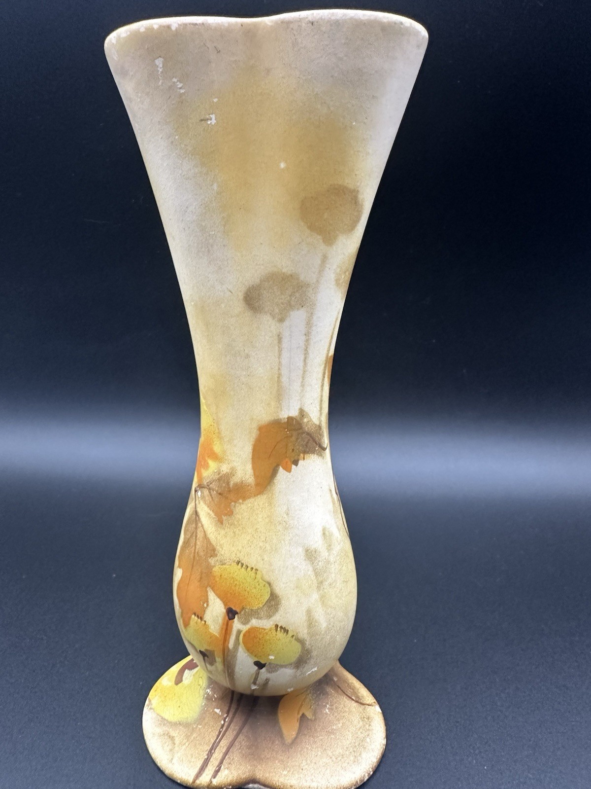 Antique Vase Vintage Royal Crown Pottery Vase Made in England Mid 20th Century