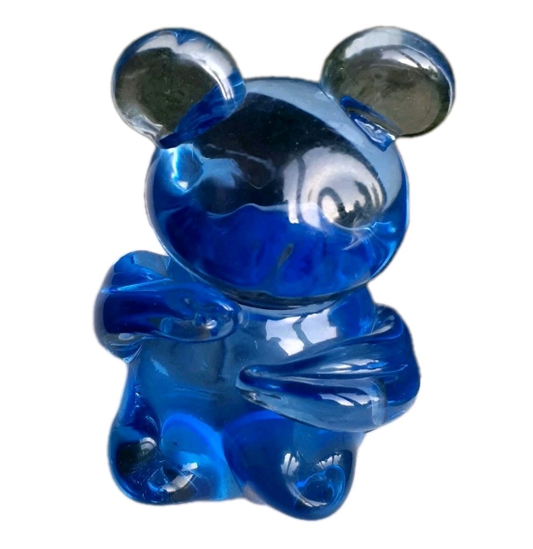 Blue Glass Koala Bear United States Commemorative Fine Art Gallery Figurine