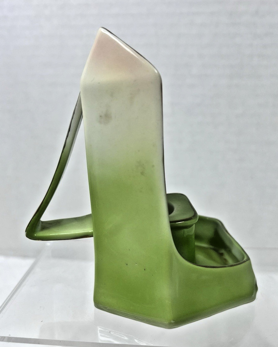 Antique Royal Bayreuth Little Bo-Peep Nursery Rhyme Shieldback Chamberstick