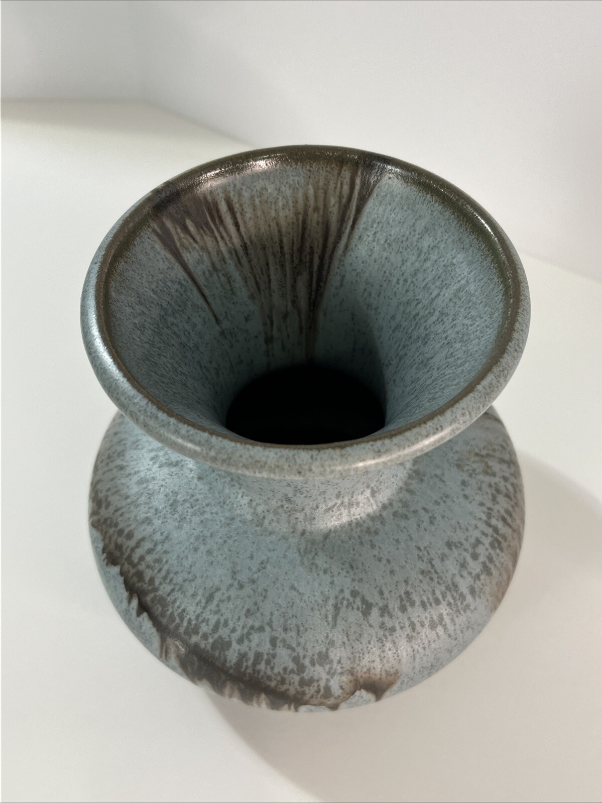 Blue Mountain Pottery Earthtone Slate Glaze 5” Bud Vase Vintage Canadian BMP