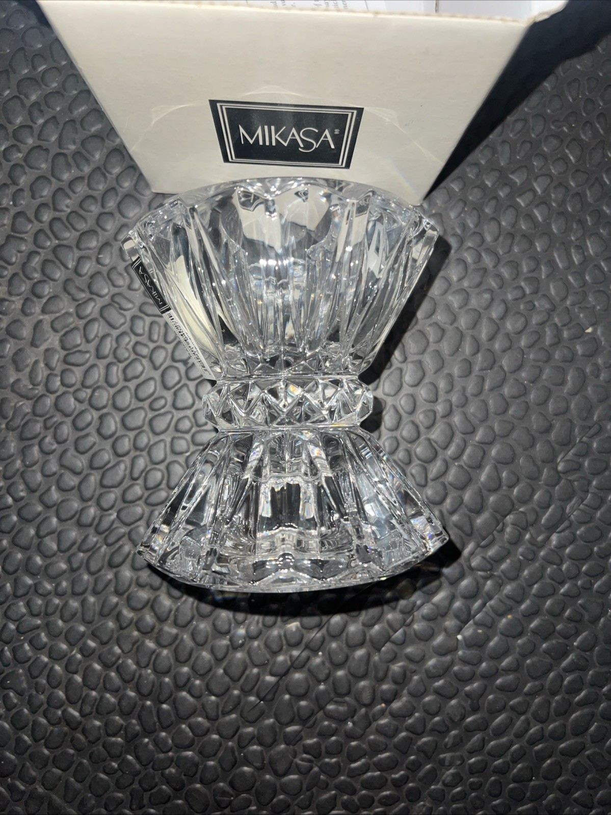 NIB Mikasa RAINIER Pillar Candle Holder 5 1/4″ Reversible Vintage MadeIn GERMANY