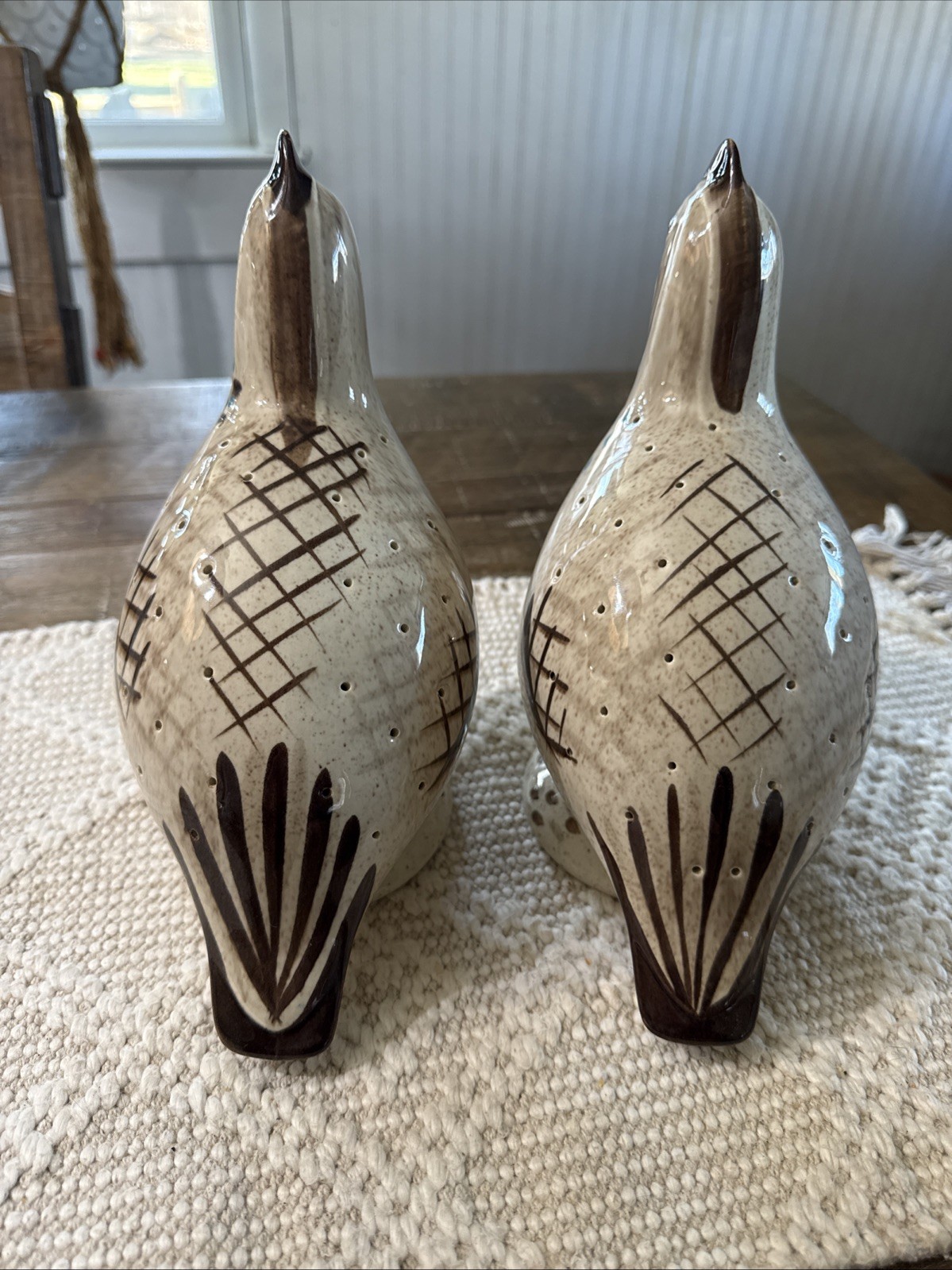 Red Wing Pottery Bob White Quail 8 1/2″ Tall Hors D’oeuvres Appetizer Server- 2