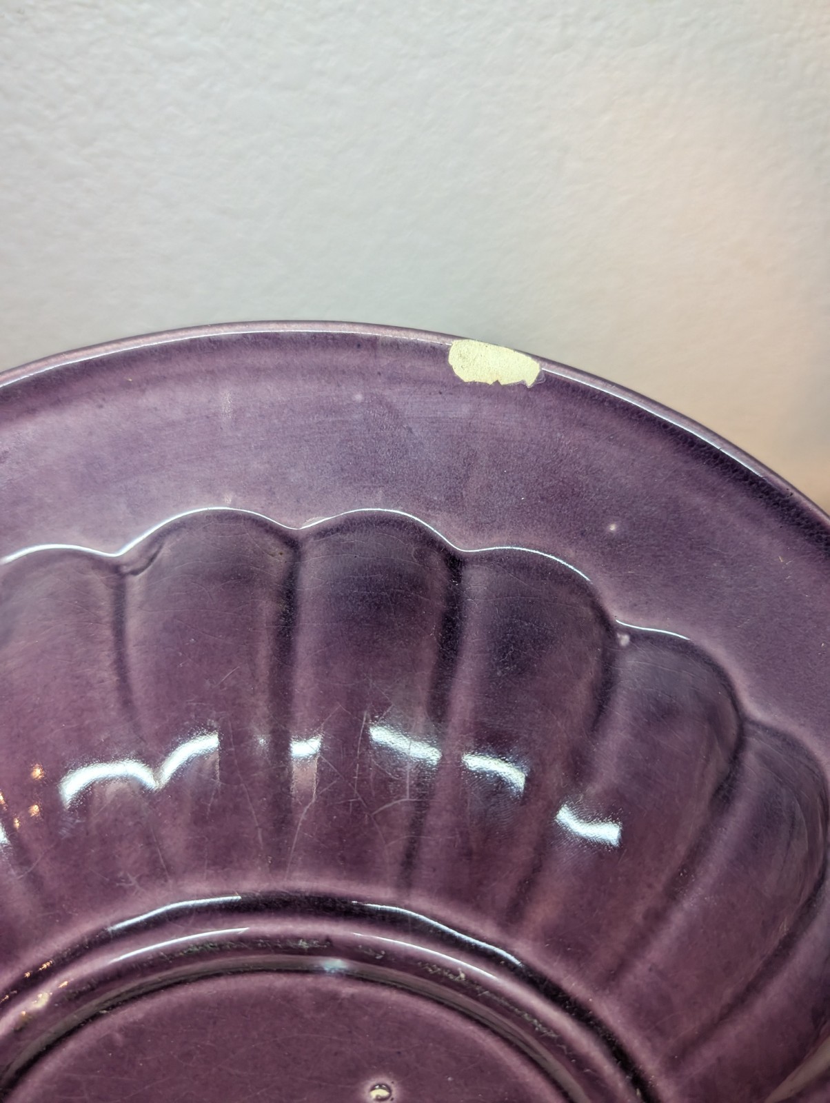 Vintage Royal Haeger Centerpiece Service Platter Mauve Agate Mid Century Plate