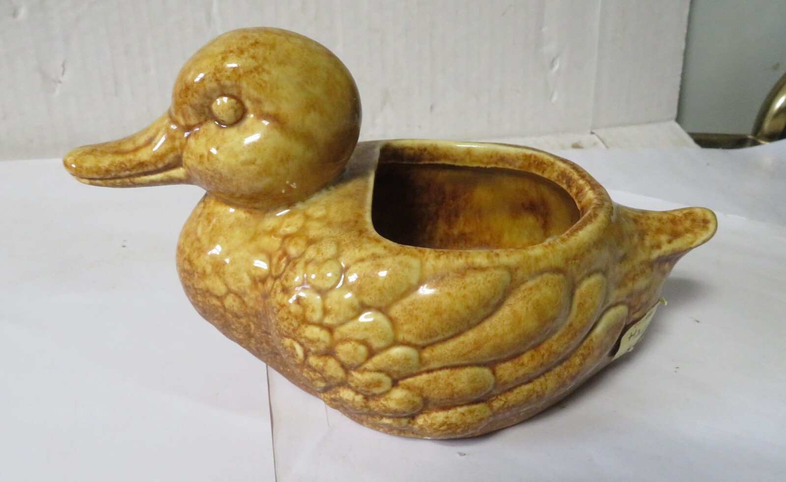 Haeger Duck #273 Planter Pot Made in USA Brown Vintage Collectible 7 1/2” x 4”