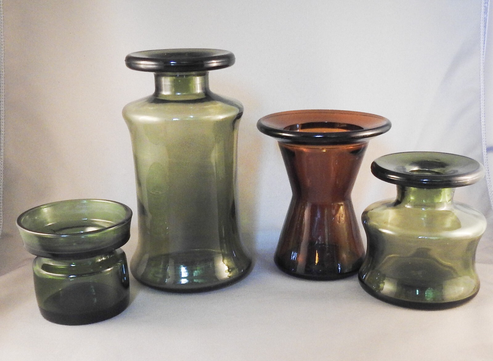 4 Vtg Dansk Danish Modern Glass France Denmark Jens Quistgaard Post 1963