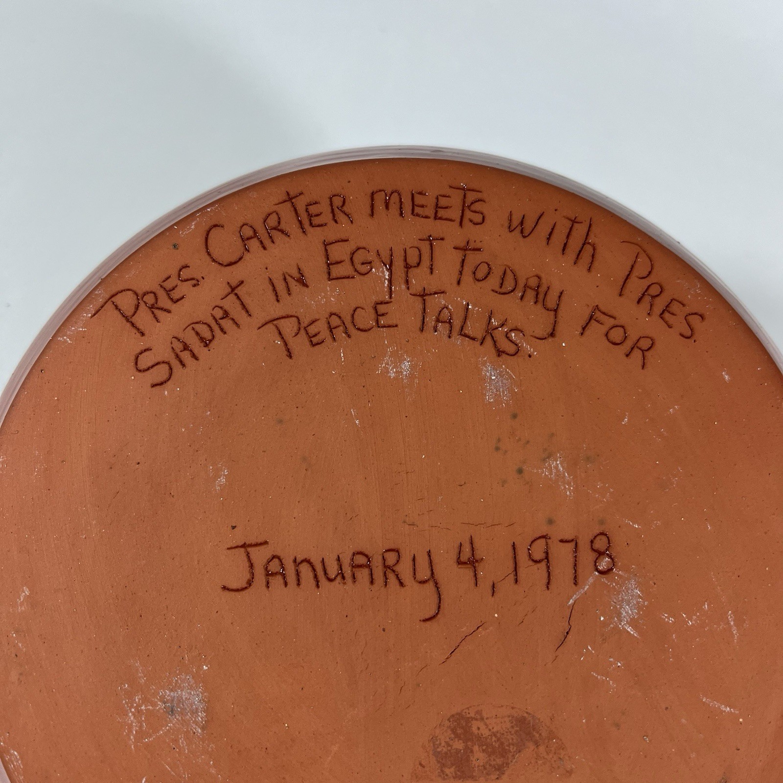 Nancy Anderson Strawberry Candlestick Holder 1978 Pres. Carter Egypt Peace Talks