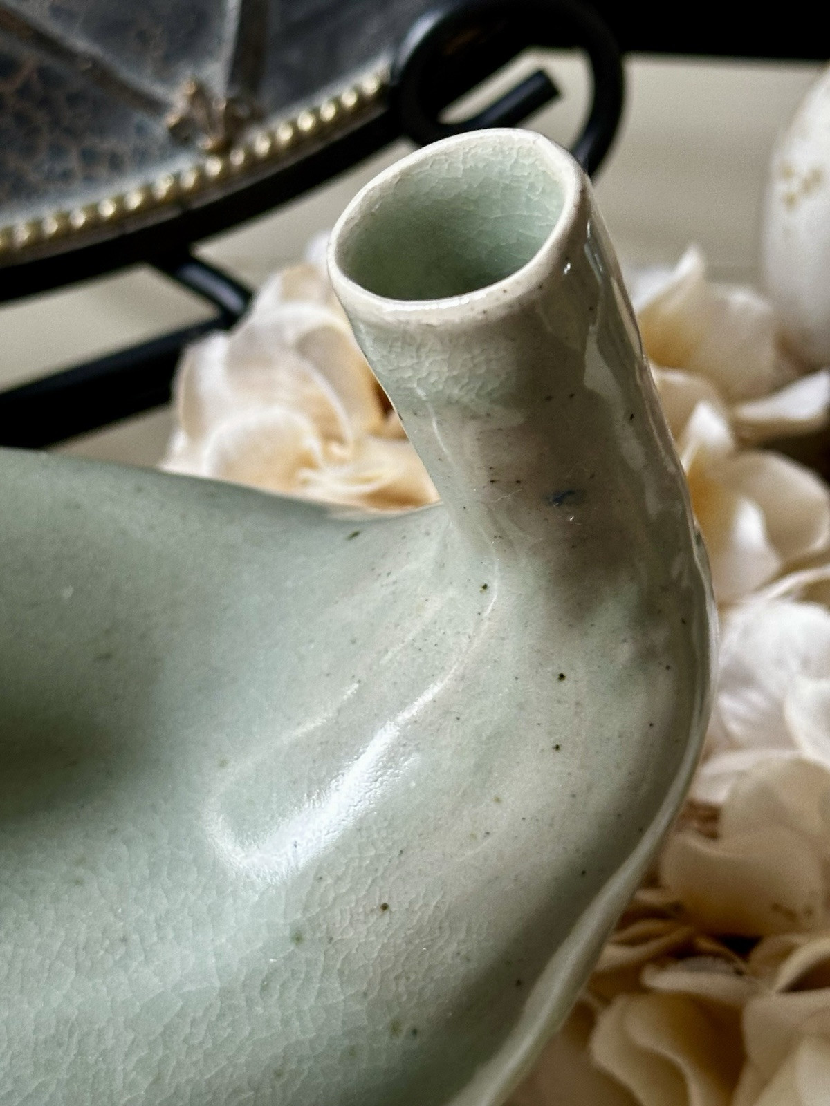 VTG Handmade Artist Signed Studio Pottery Art Stylized Animal Figurine Vessel