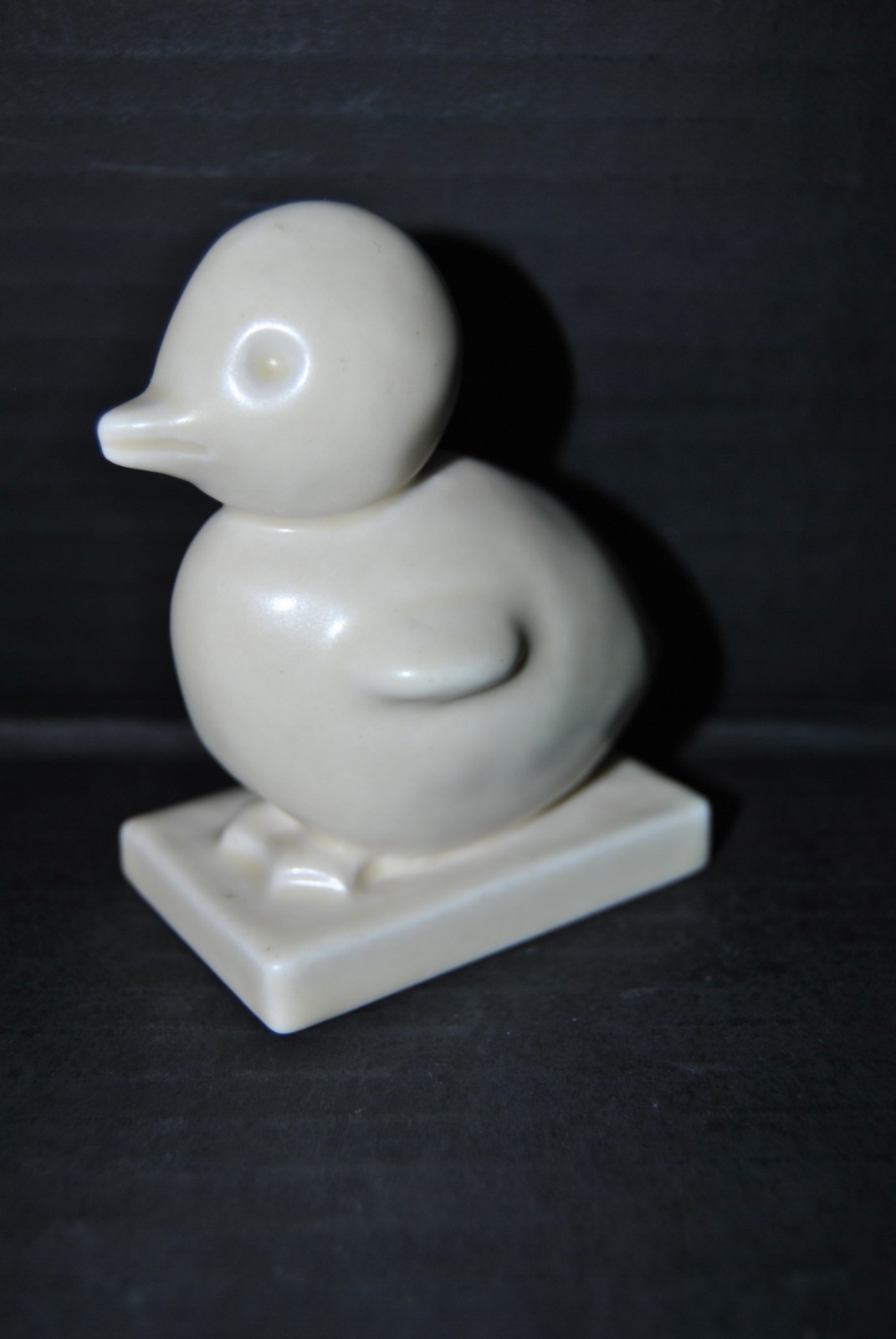 HTF Rookwood Matte White Ivory Chick Paperweight 1934 Shape #6169