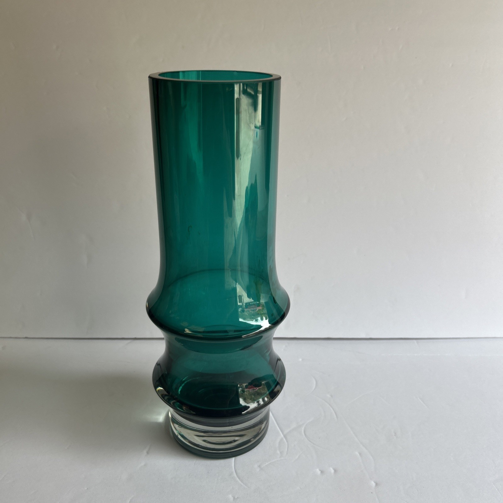 Finncristall Riihimaen Lasi Oy Finland Aquamarine Vase Tamara Aladin