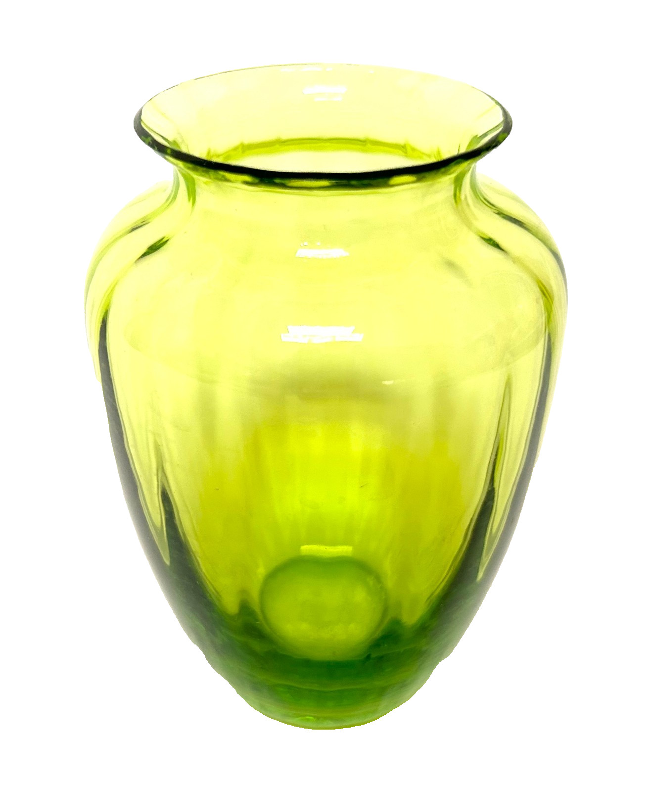Baccarat French Green Naiades Aquarelle Vase in Box – Mint Condition