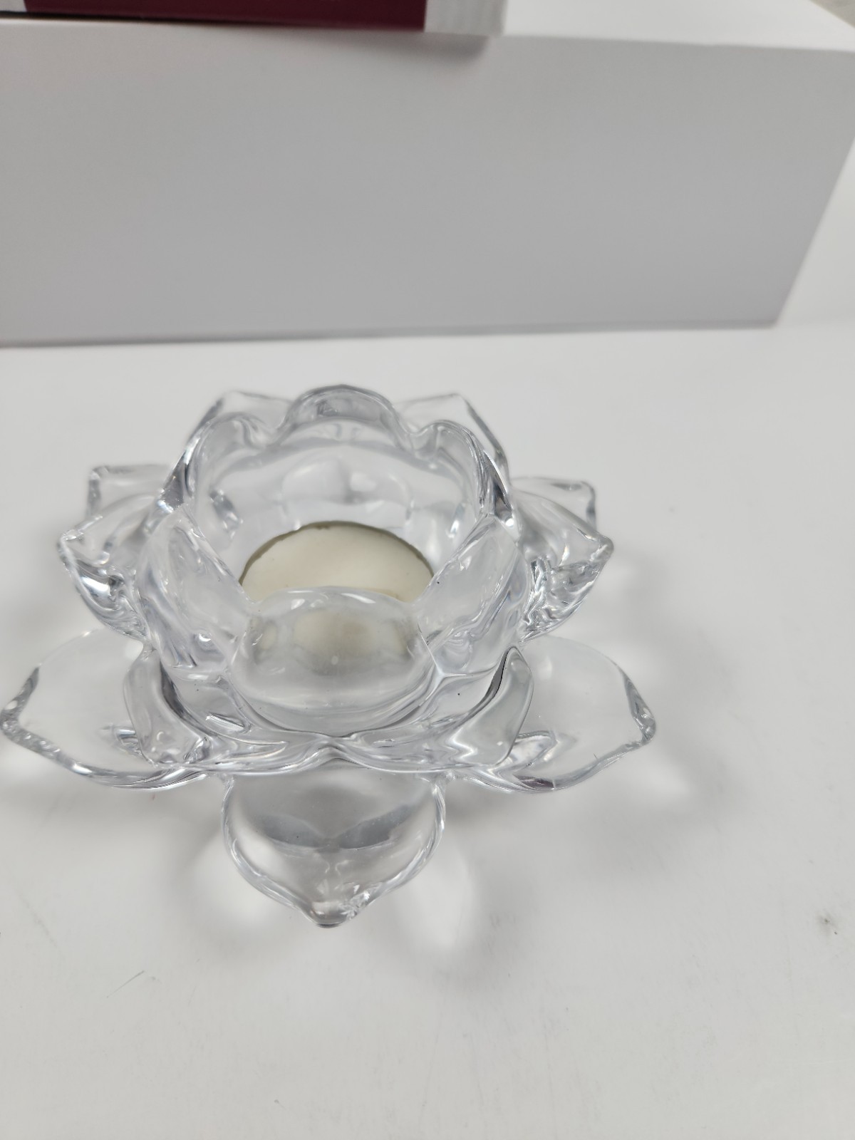 Celebrations by Mikasa – 4.75 in Crystal Flower Tealight Holder