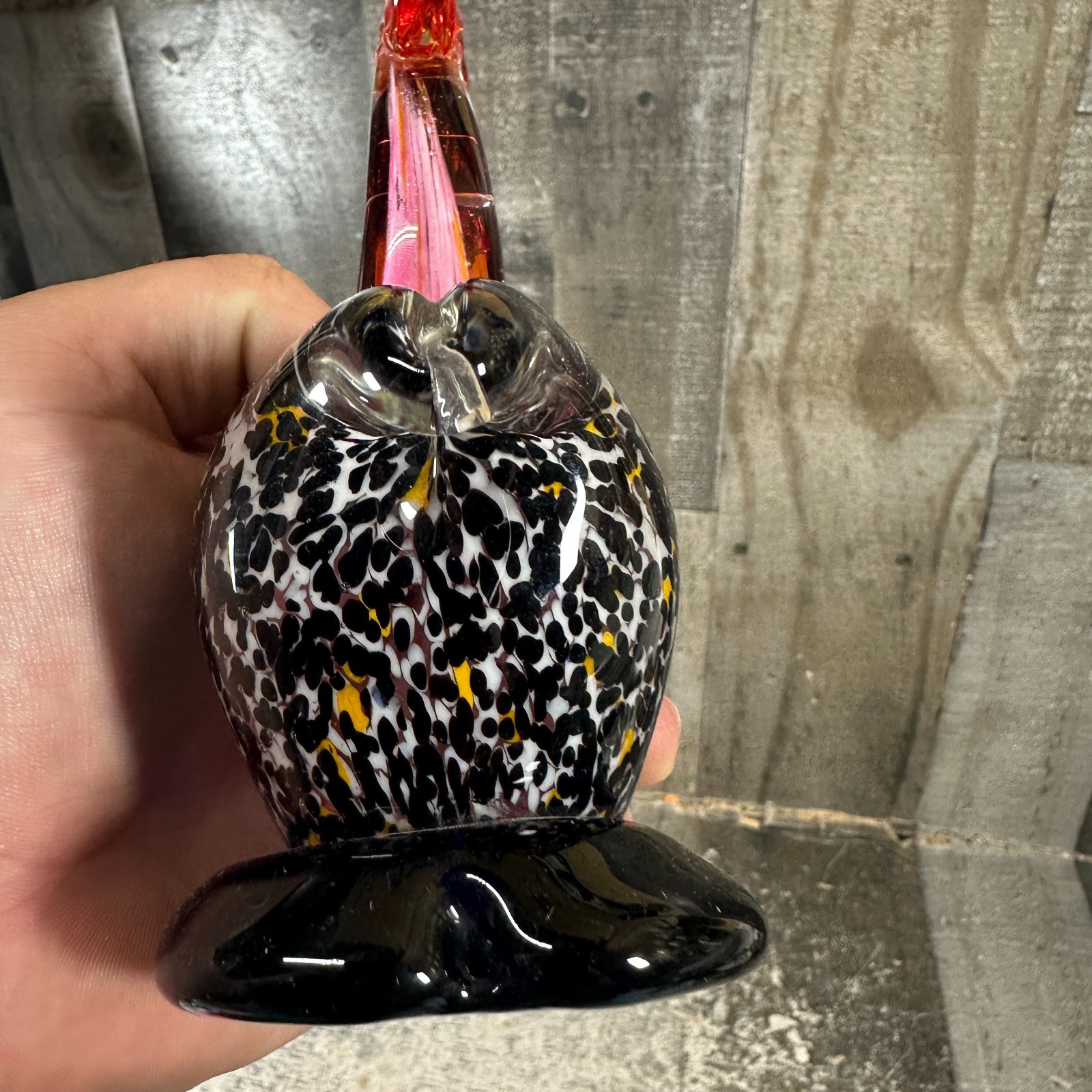 Hand Blown Murano Art Glass Pelican Figurine Sculpture 7″ Tall