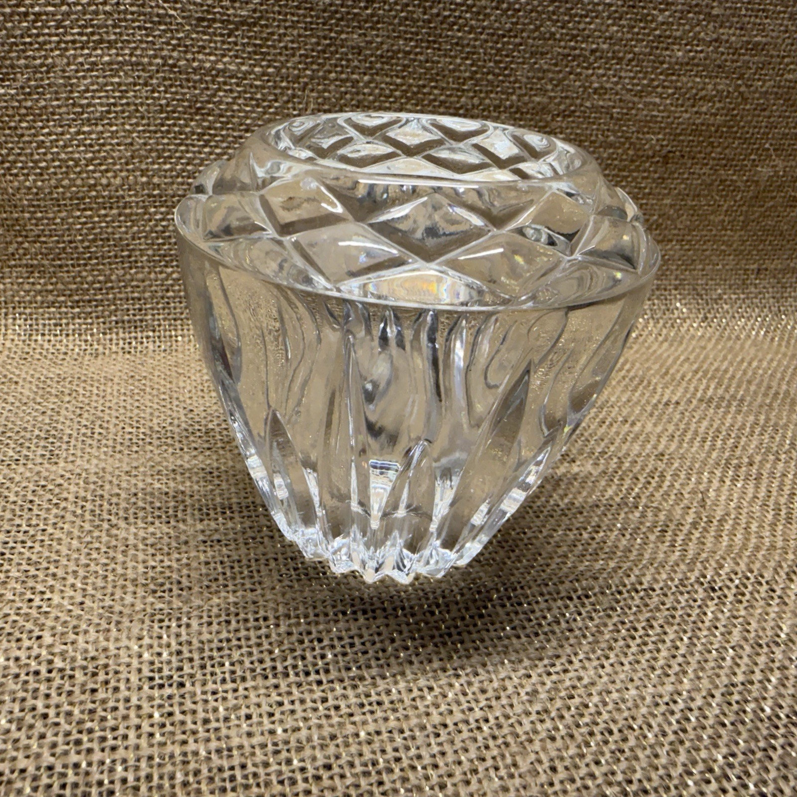 Vintage Princess House Heritage Lead Crystal Votive Candle Holder-Made in France