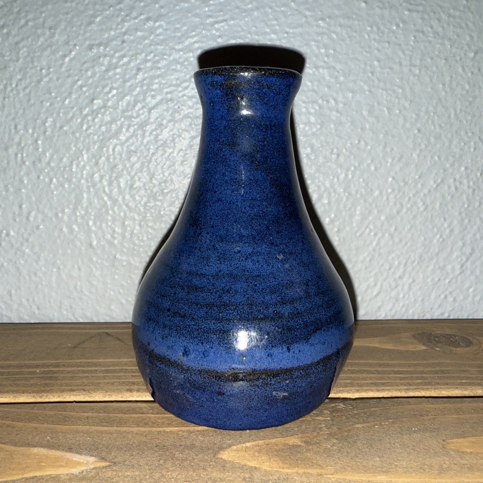 4″ X3” Deep Cobalt Blue Glaze Stoneware Bud Vase