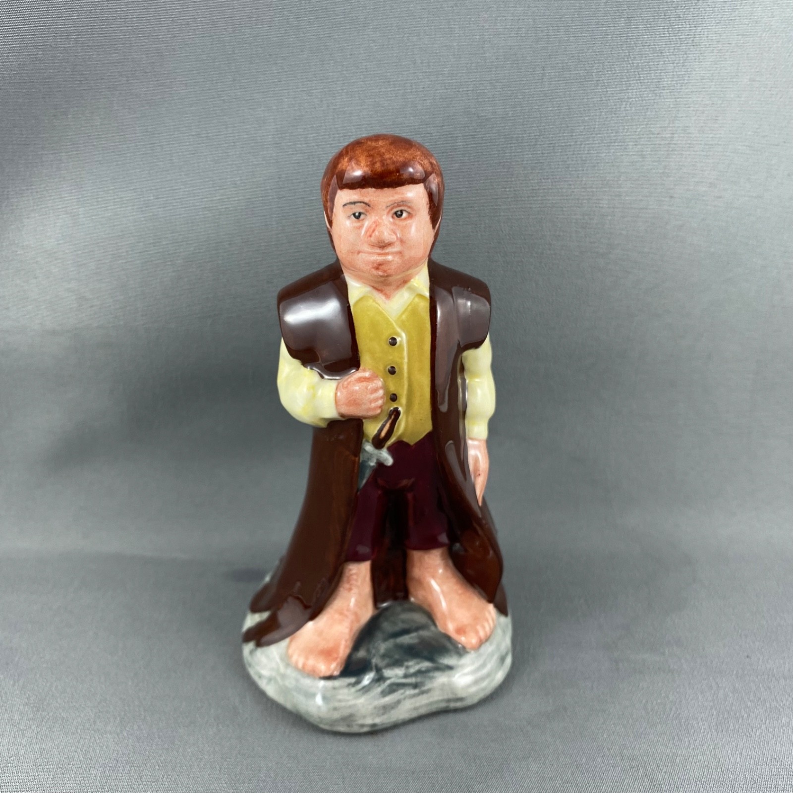 Royal Doulton Figurines, Lord of the Rings, Gimli and Bilbo, 5.5” and 4.5”