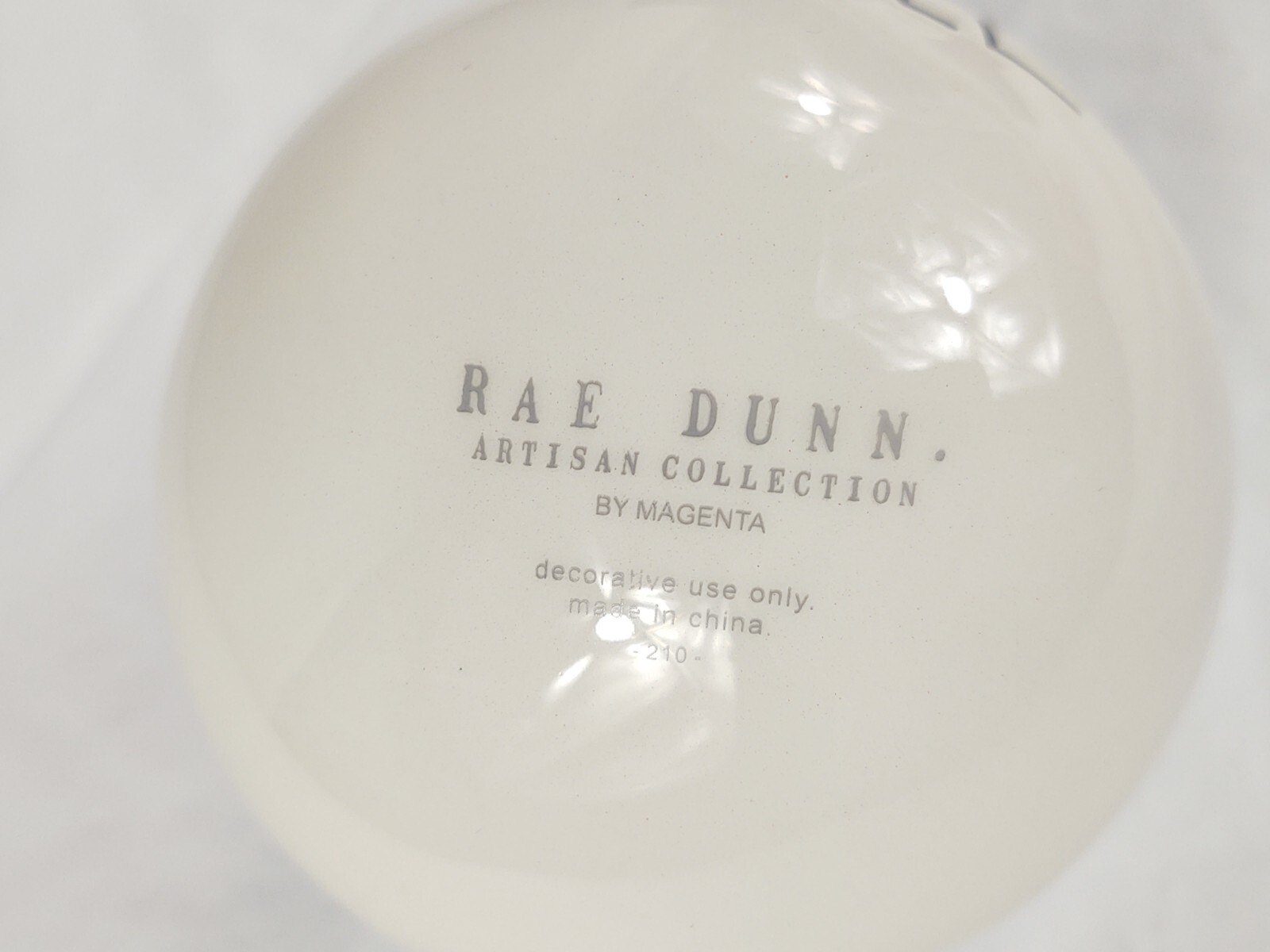 Rae Dunn Artisan Collection By Magenta Large White Christmas Ornament NOEL