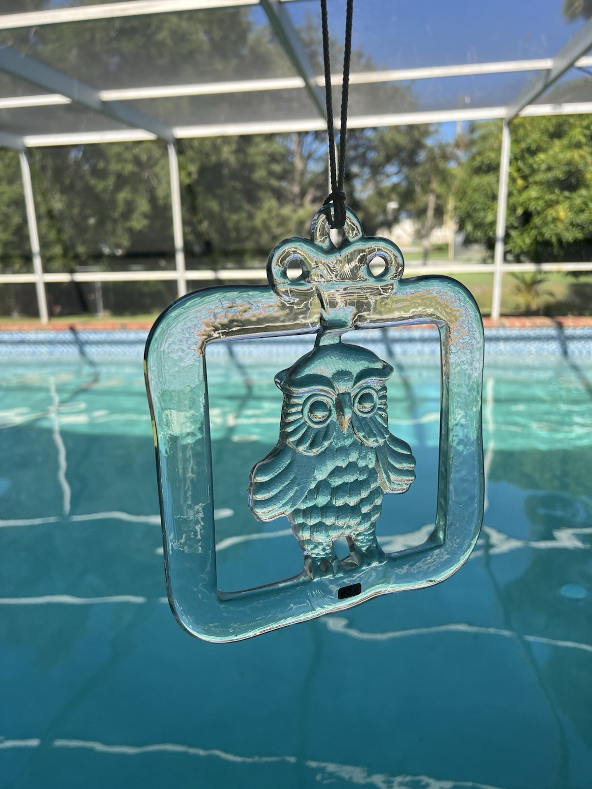 Kosta Boda Glass Owl Suncatcher by Bertil Vallien – Swedish Art Glass