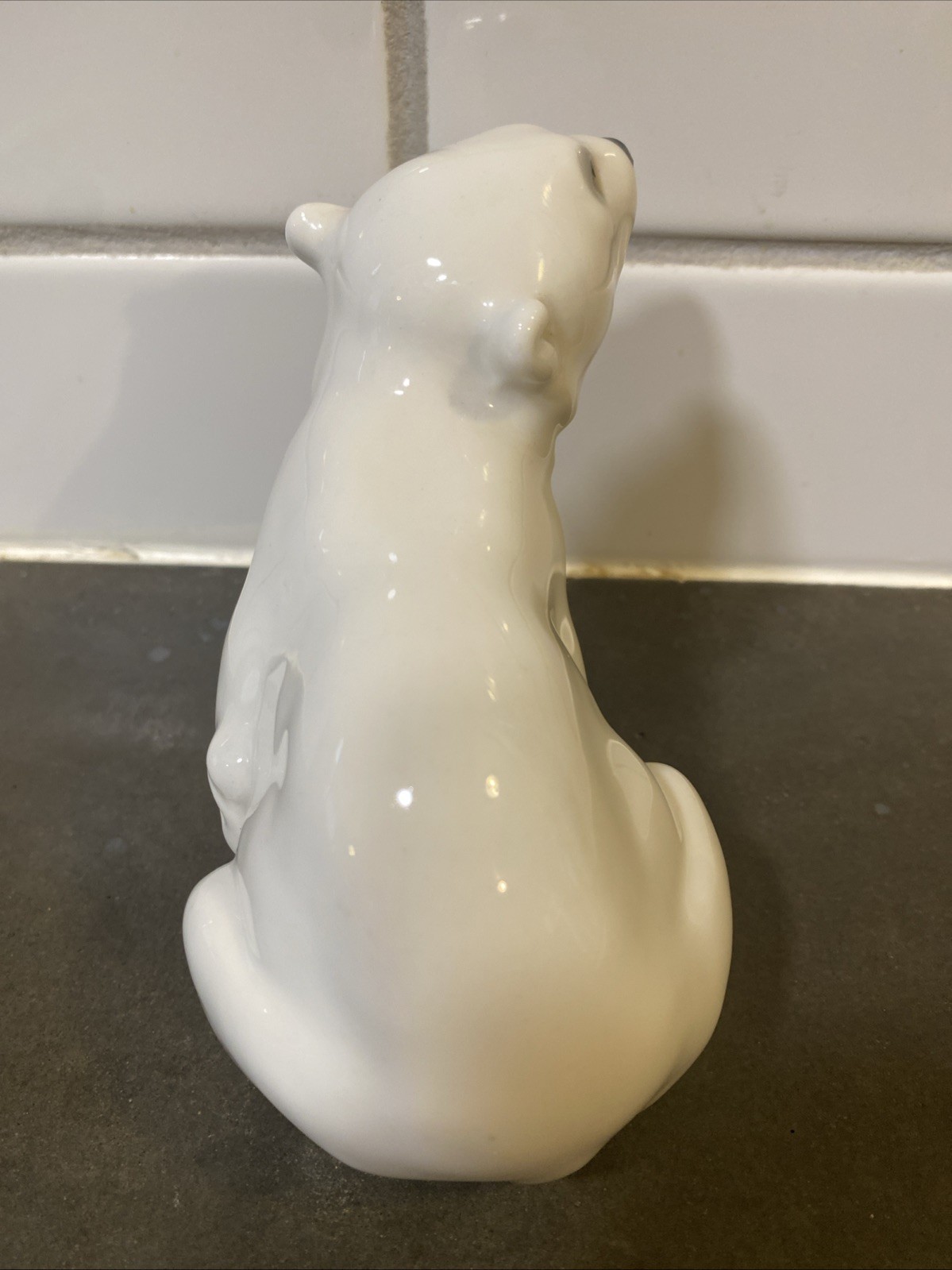 Russian Porcelain Polar Bear Figurine Made in USSR