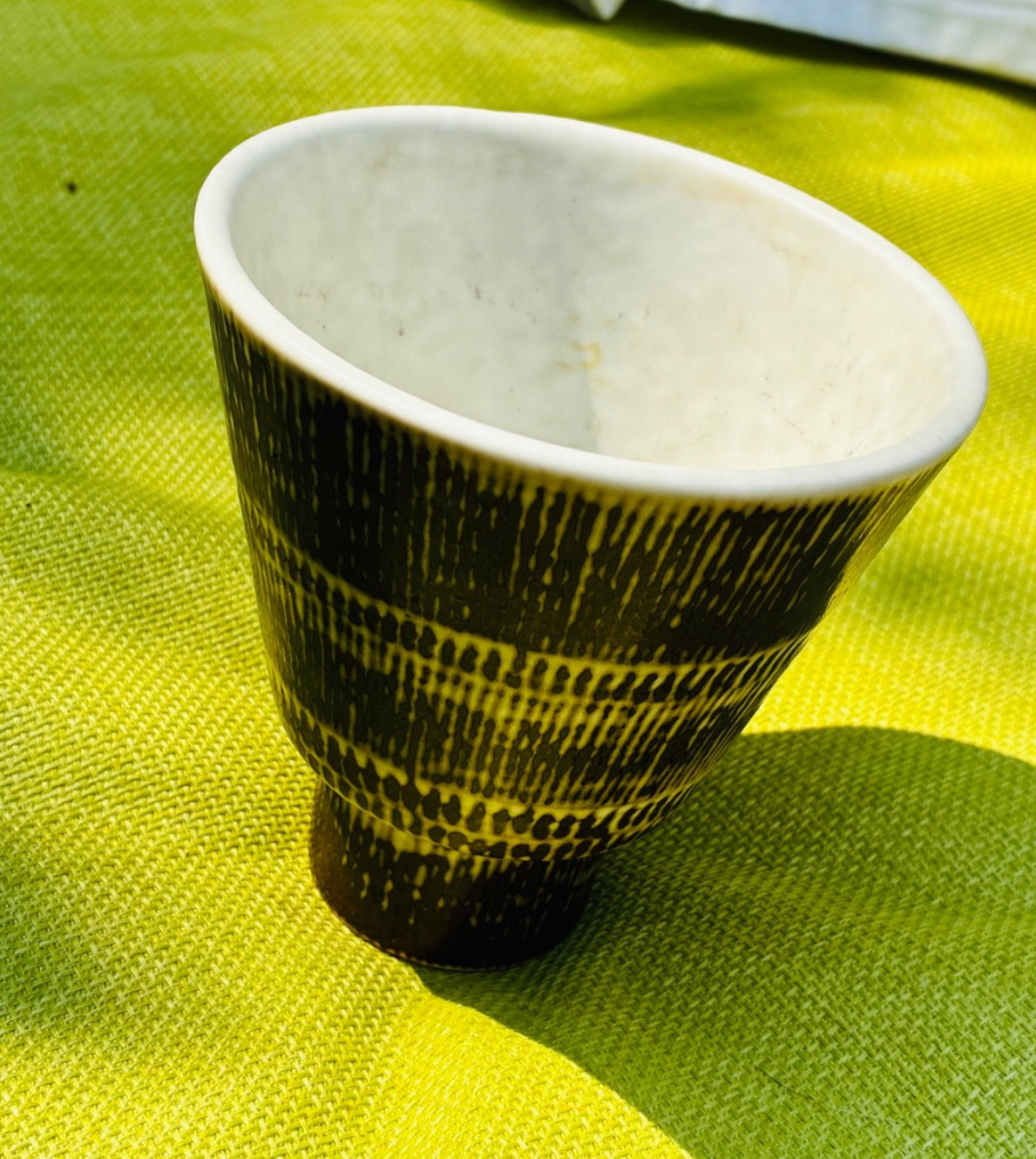 Vtg RORSTRAND Mid Century Modern Bowl HERTHA BENGTSON Sweden Pot Porcelain