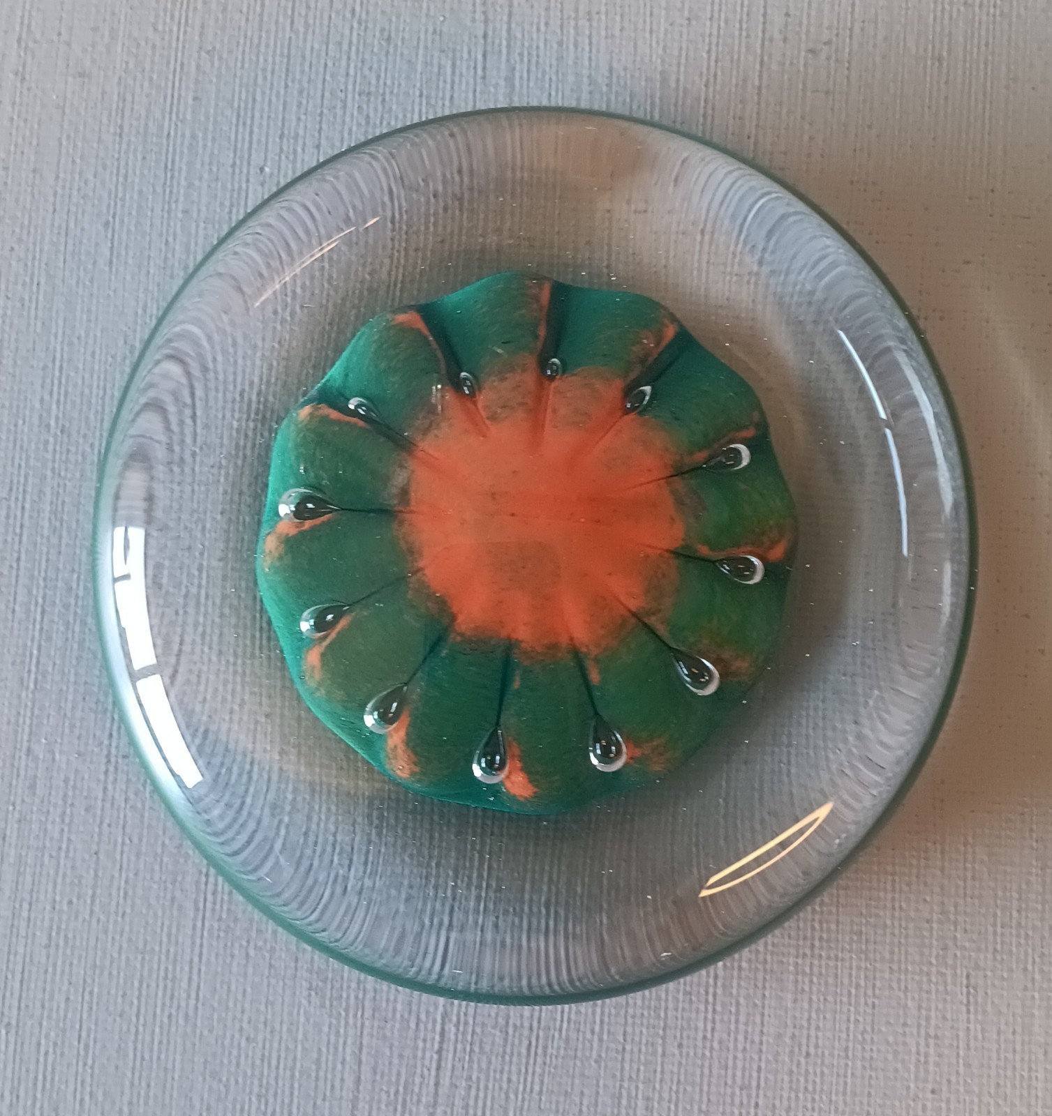 Goose Bay Glass Townsend MT 2004 Handblown Art Glass Signed Paperweight