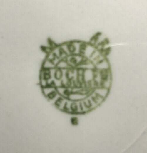 Lot Of Small Plates BOCH La Louviere Belgium Floral Decor D 20.5Cm