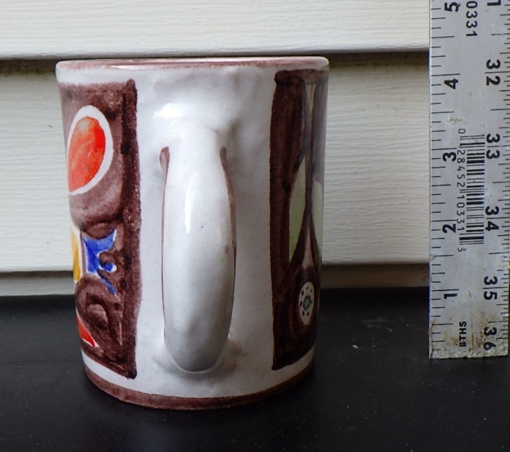 Vintage GIOVANNI DE SIMONE 72 “Yellow Bird” Cubist Mug/Cup DESIMONE Italy