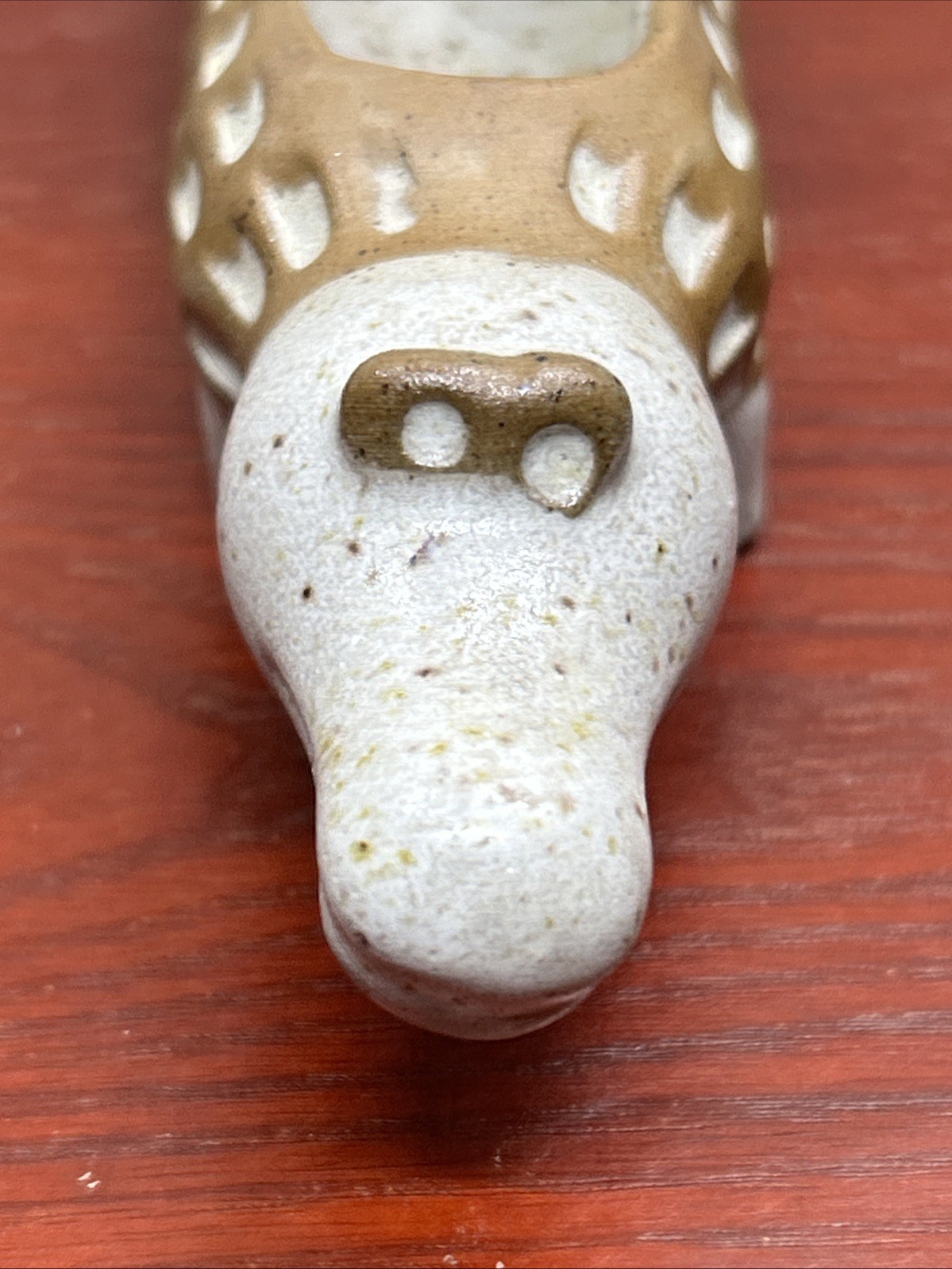 Vintage 1970s David Stewart Alligator Lion Valley Stoneware Pottery Planter
