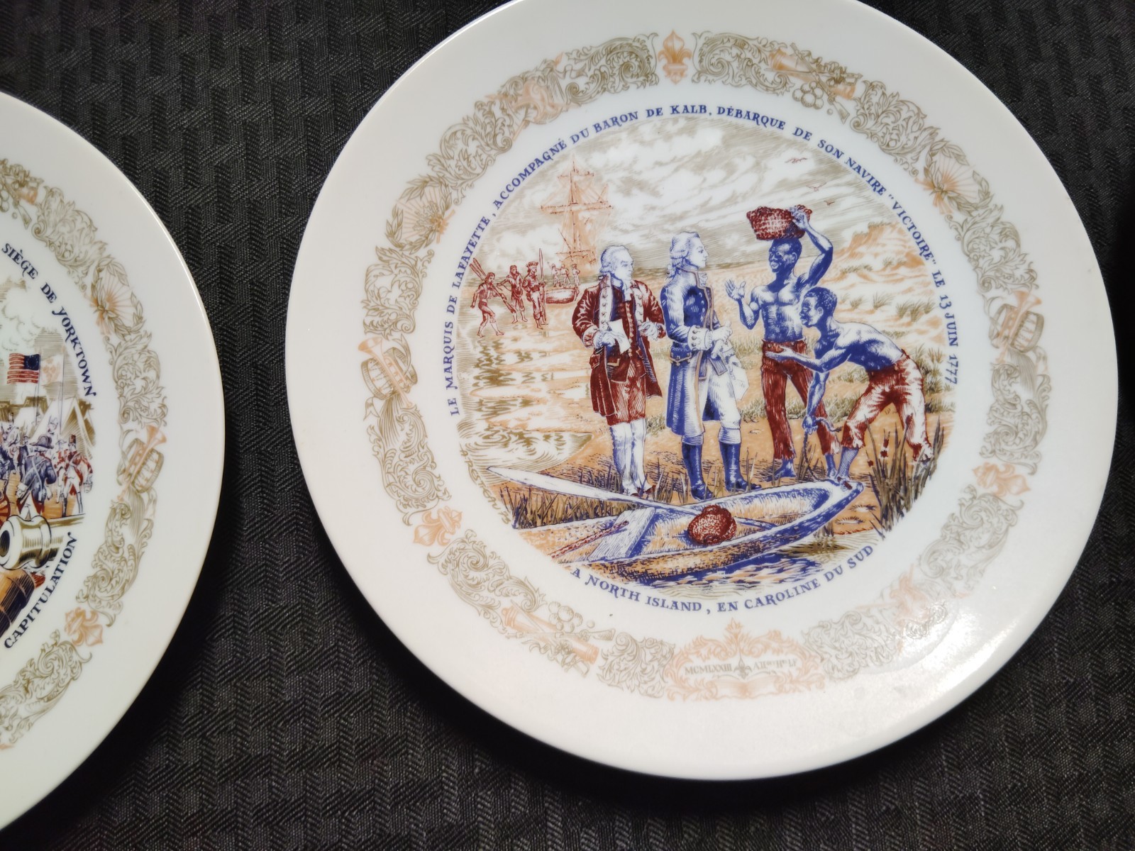 Vintage Collector Plates, Porcelain plates, historical French dishes