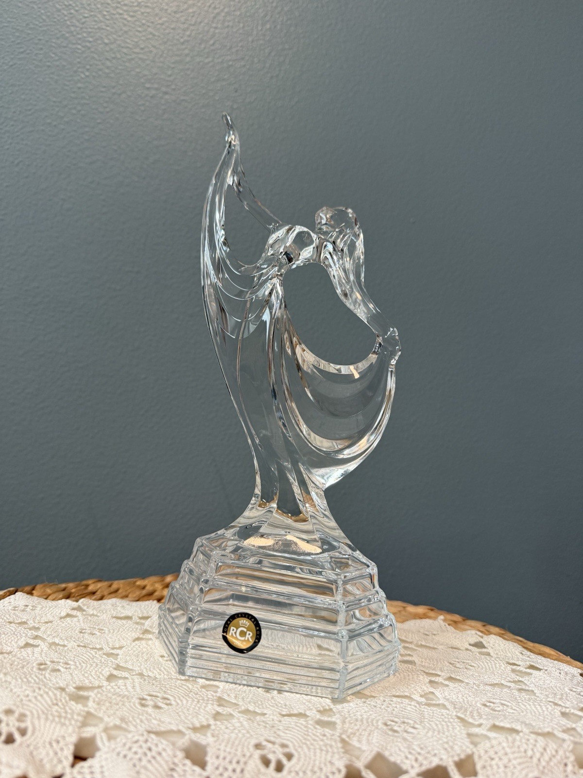 RCR Royal Crystal Rock Dance Series Etoile Crystal Figurine 11” Italy