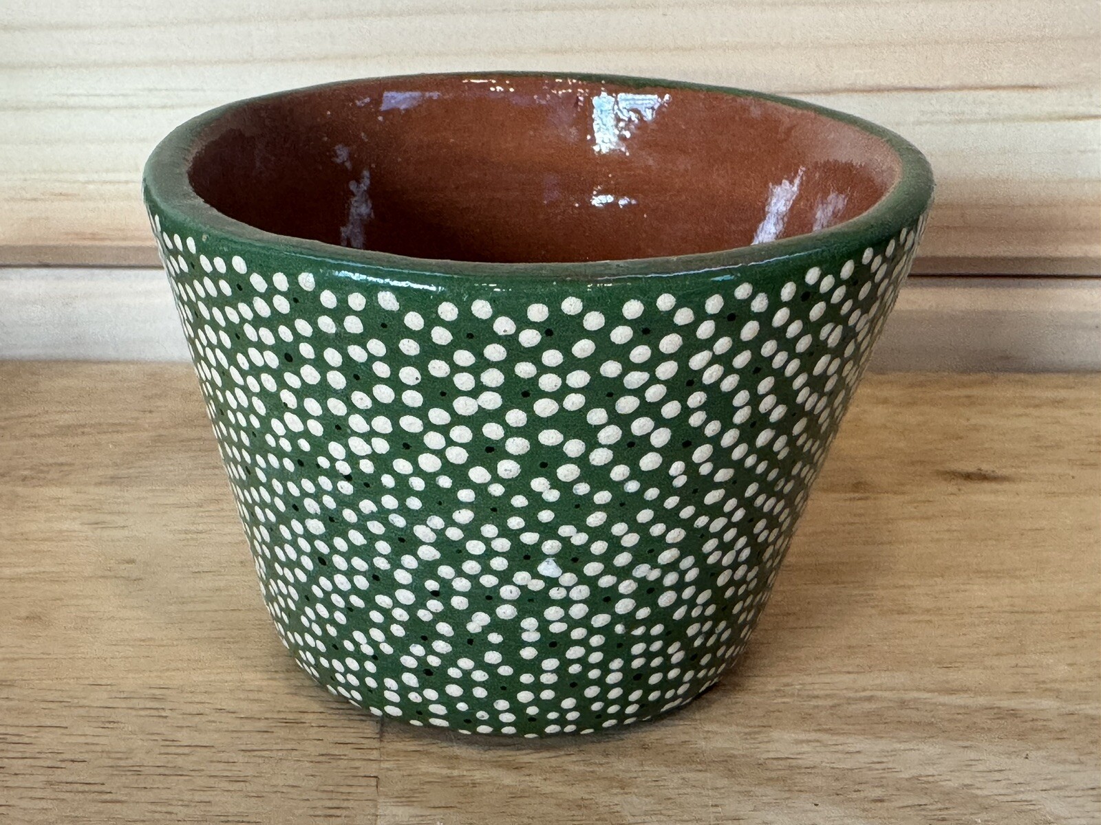 CAPULA MICHOACÁN POT Base Pottery Flower Handmade 3.75” Dia 2.75” Tall