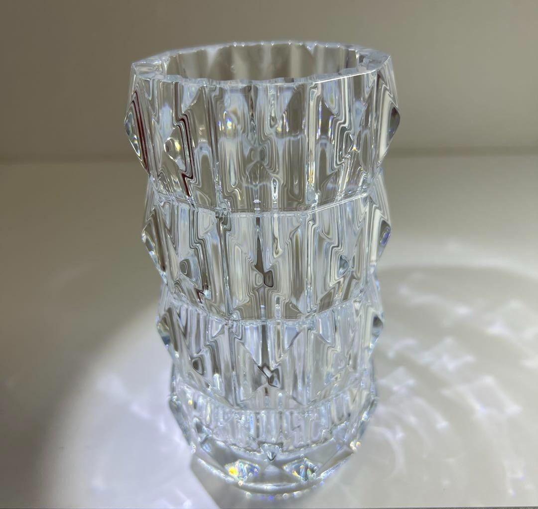 Baccarat LUXOR Crystal Flower Vase 15cm (5.9in) Unused Stored Item with Box