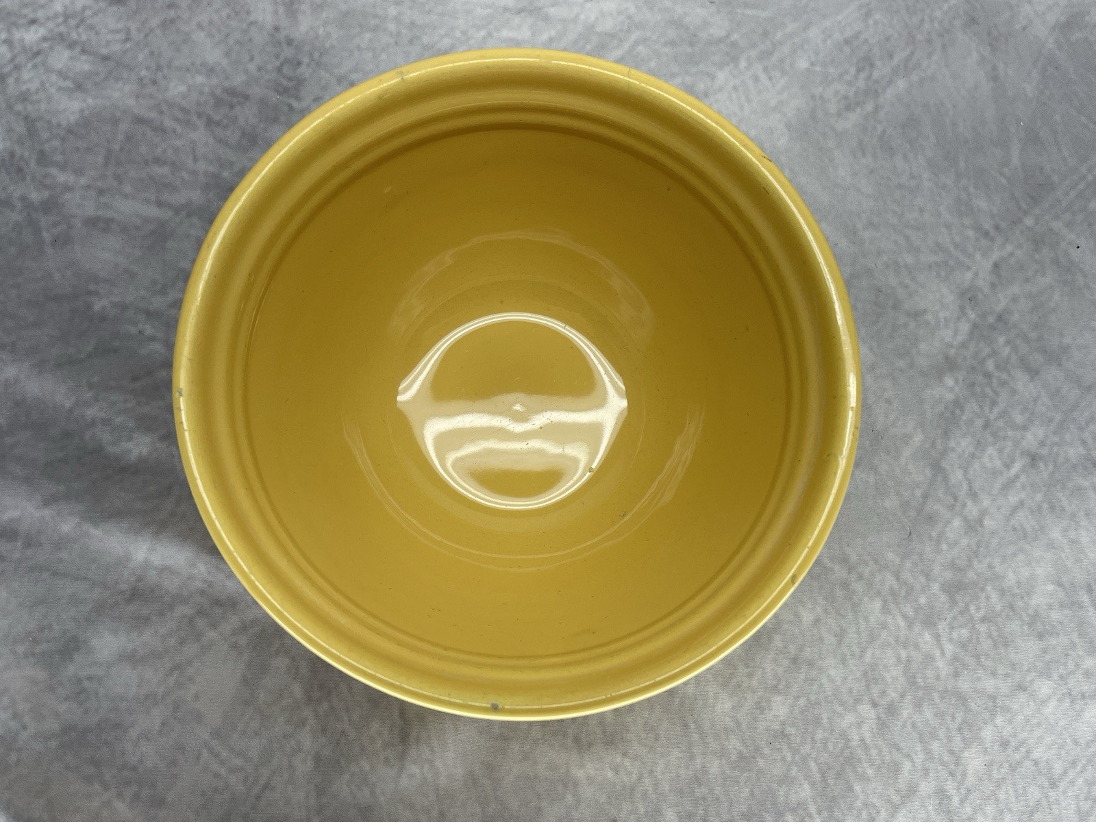 VINTAGE Bauer Pottery Ring Ware Yellow #24 Inside Ring Mixing Bowl